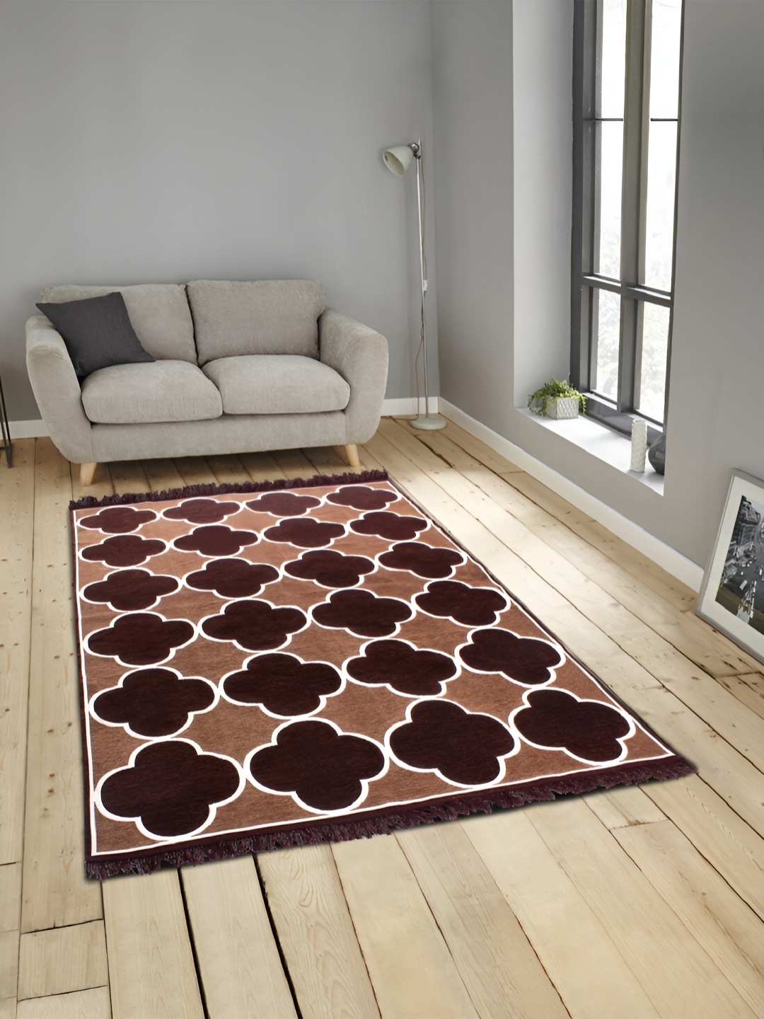

ZESTURE Brown Ethnic Motifs Printed Carpet