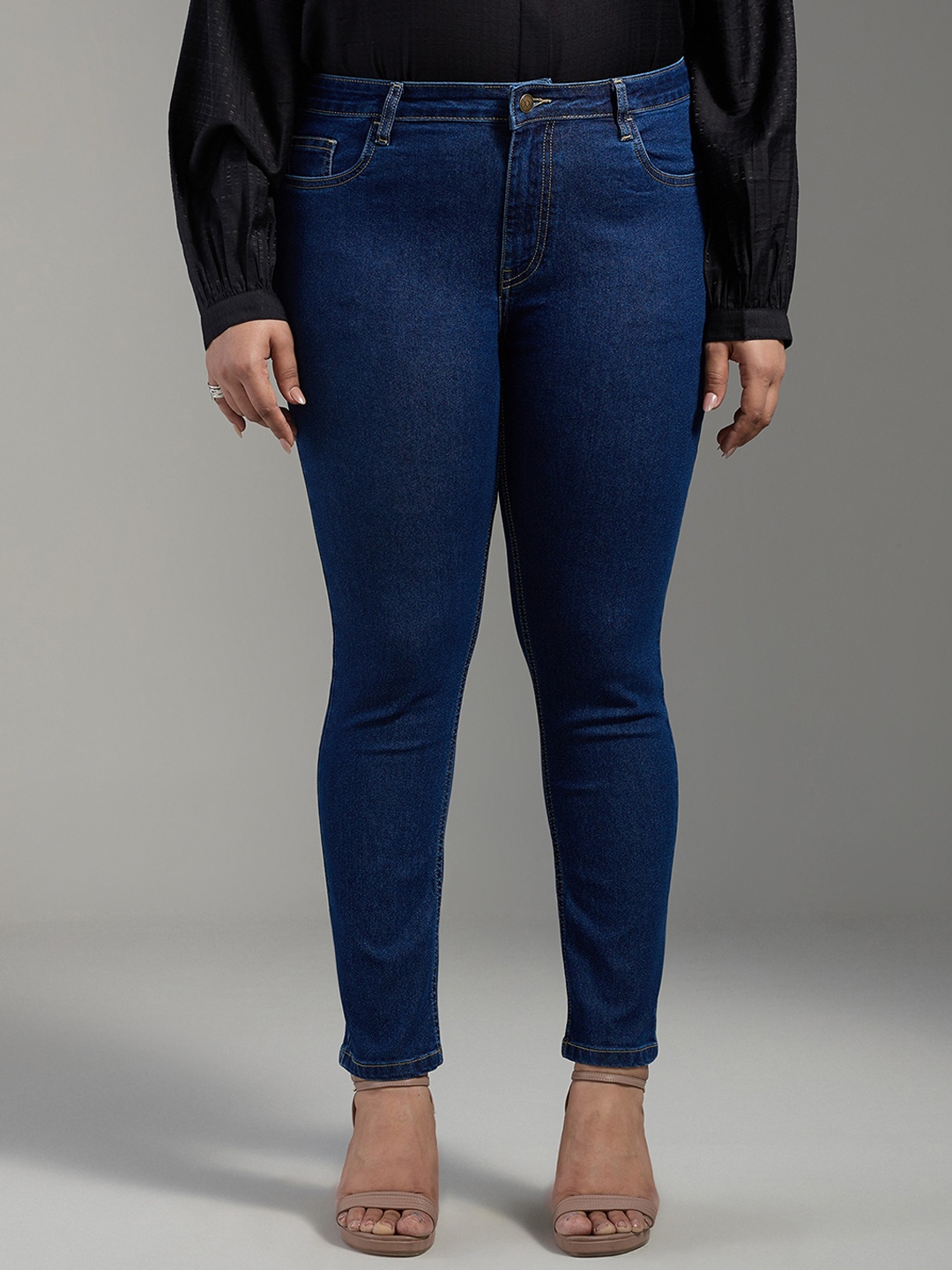 

20Dresses Women Plus Size Blue SS24 ELPP Jeans Skinny Fit Mid-Rise Stretchable Jeans
