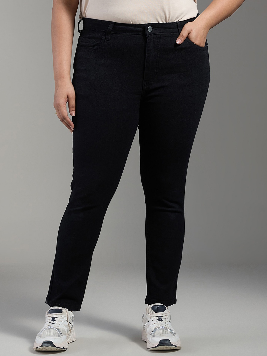 

20Dresses Plus Size Women Skinny Fit Stretchable Jeans, Black