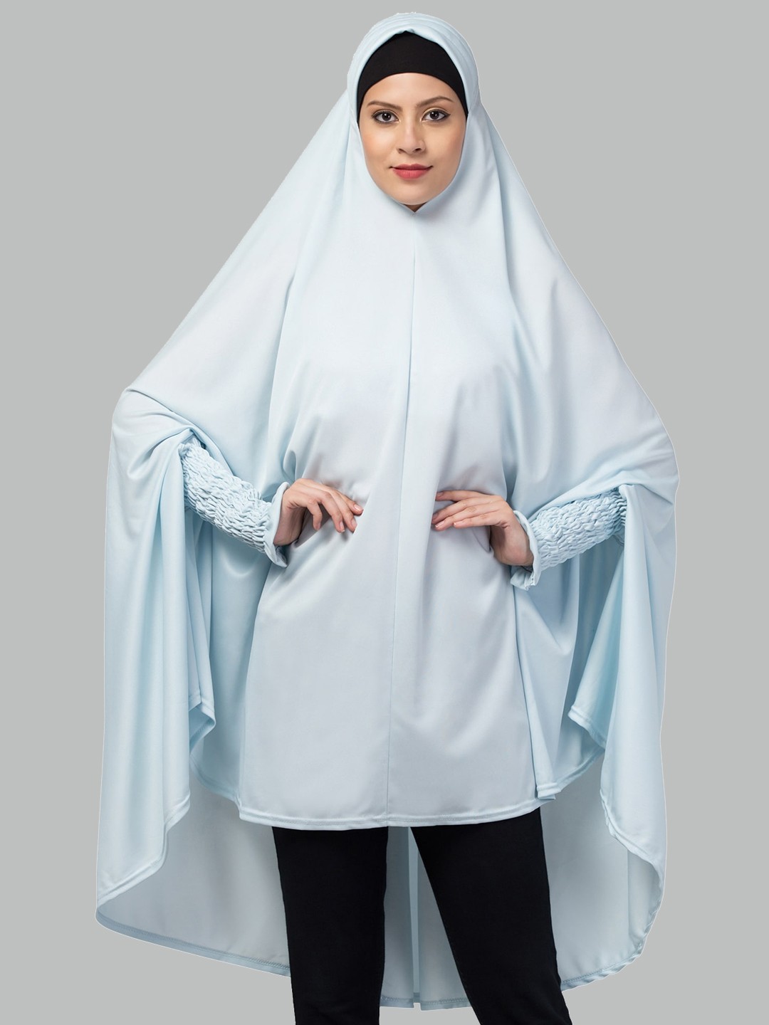 

ELLIS Round Neck Long Sleeved Abaya Burqa, Blue