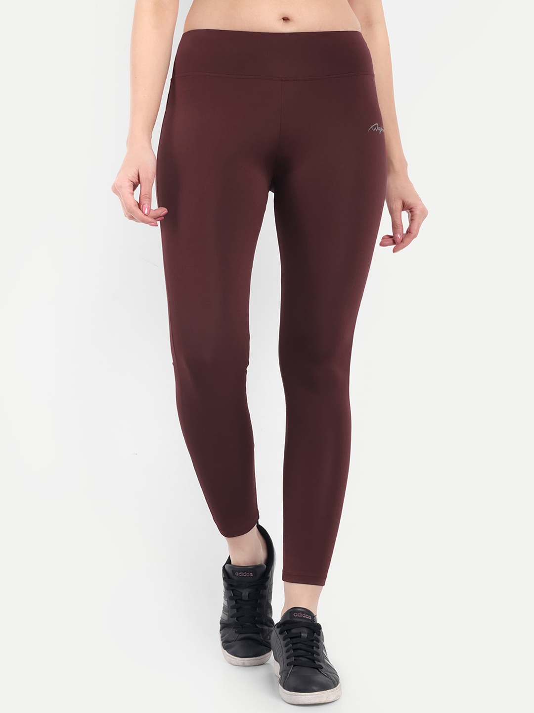 

WAYLENE Women Dry-Fit Slim Fit Tights, Brown