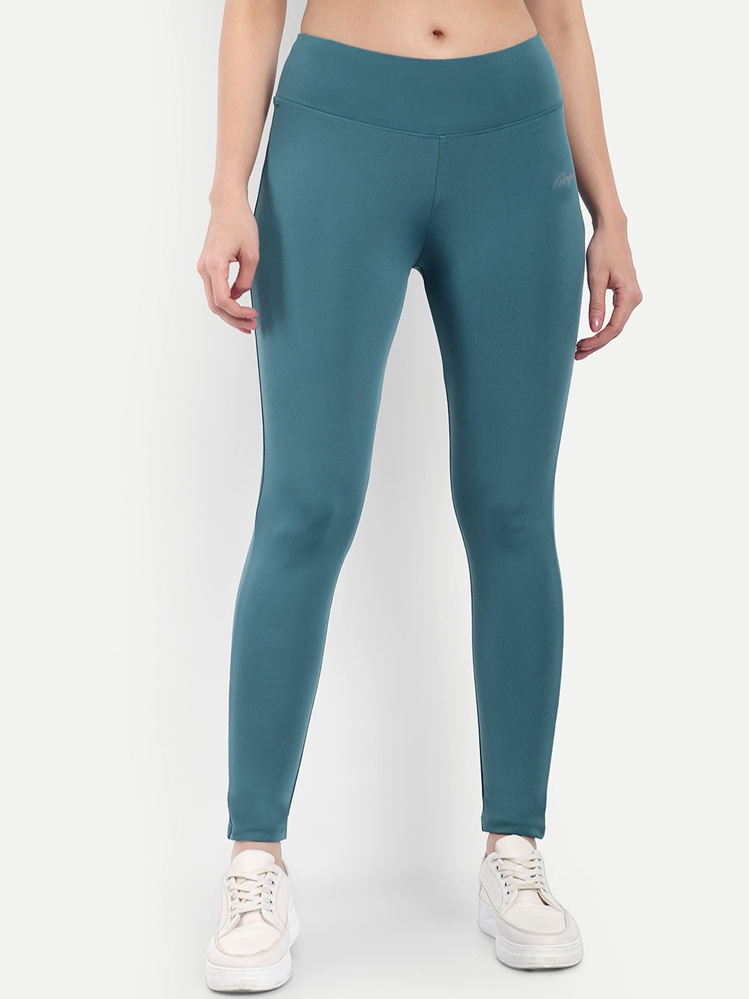 

WAYLENE Women Dry-Fit Slim Fit Tights, Blue