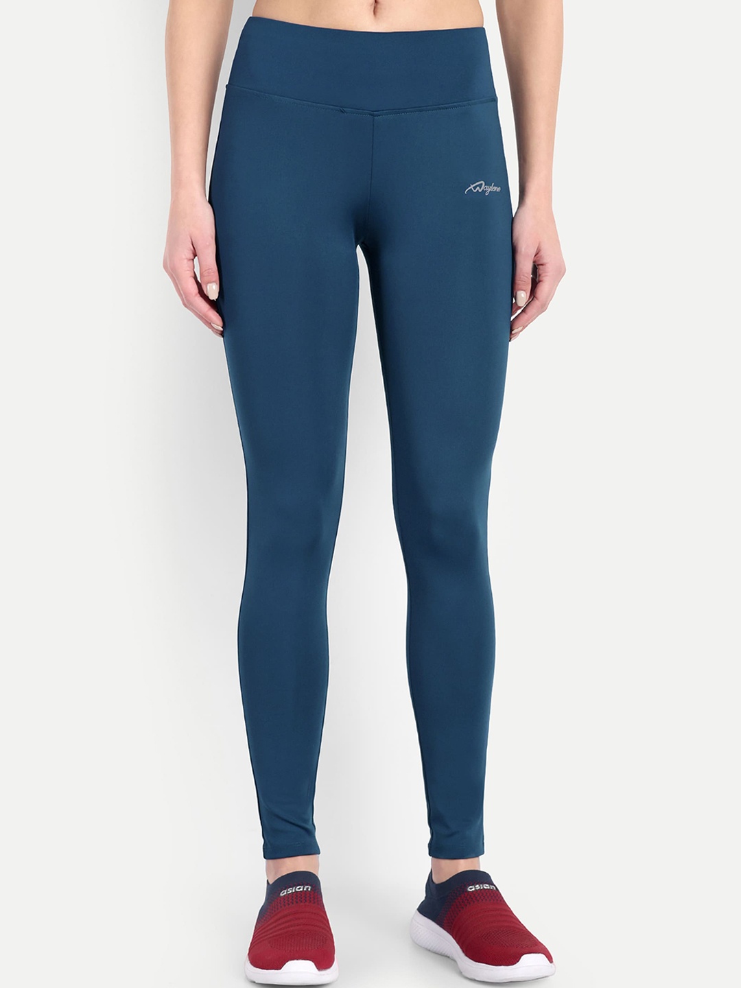 

WAYLENE Women Dry-Fit Slim Fit Tights, Teal