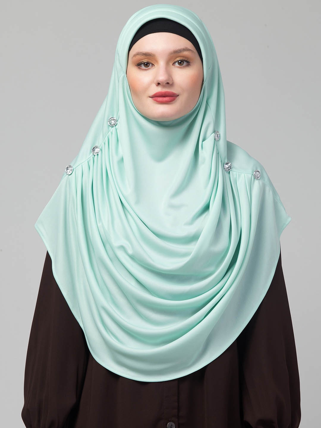 

ELLIS Beaded Hijab Burqa, Sea green
