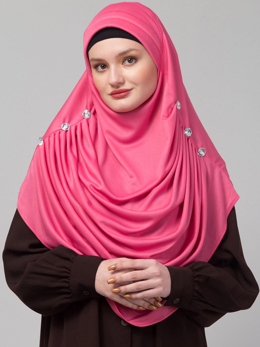 

ELLIS Beaded Hijab Burqa, Pink