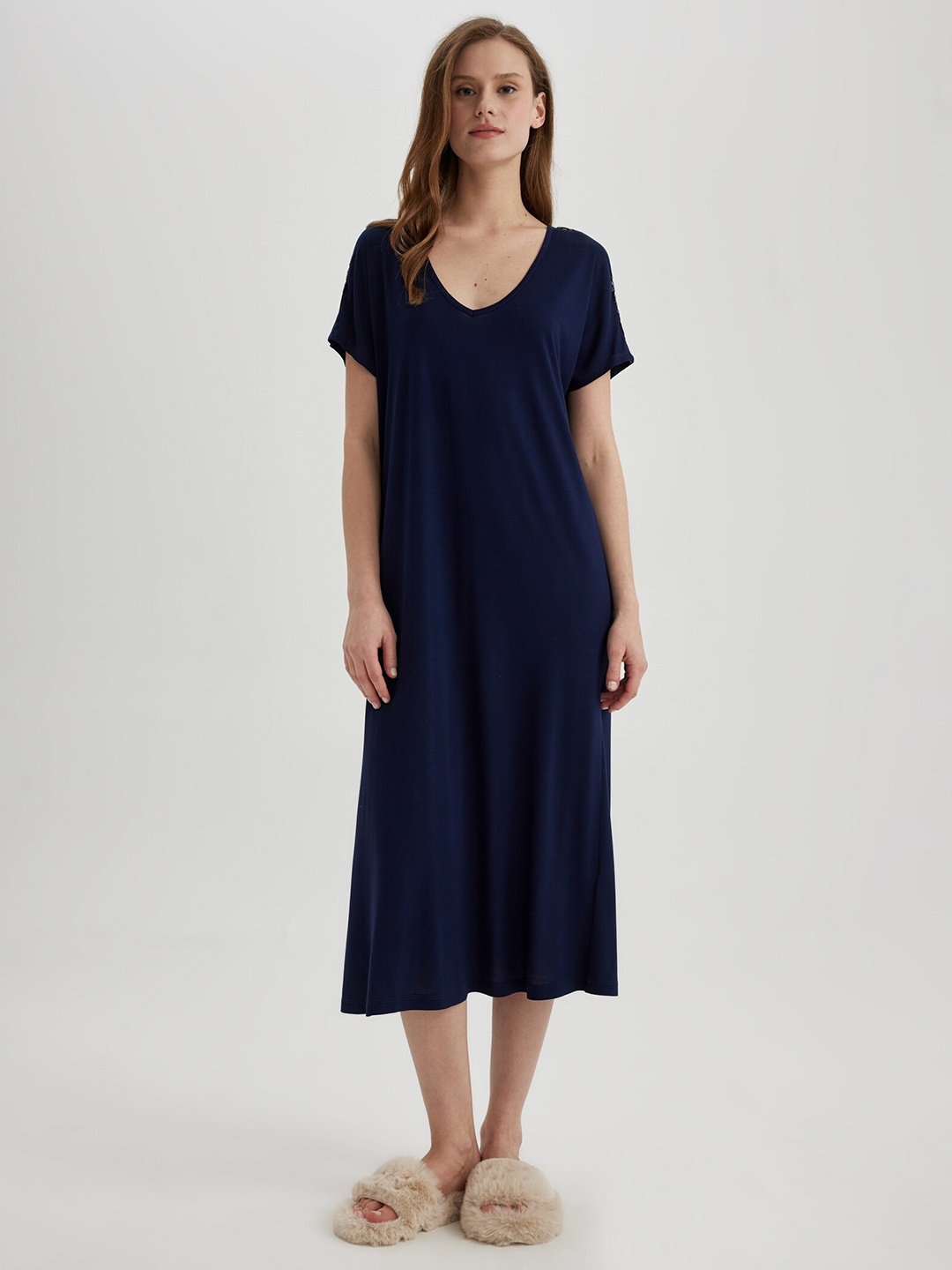 

DeFacto A-Line Midi Dress, Na