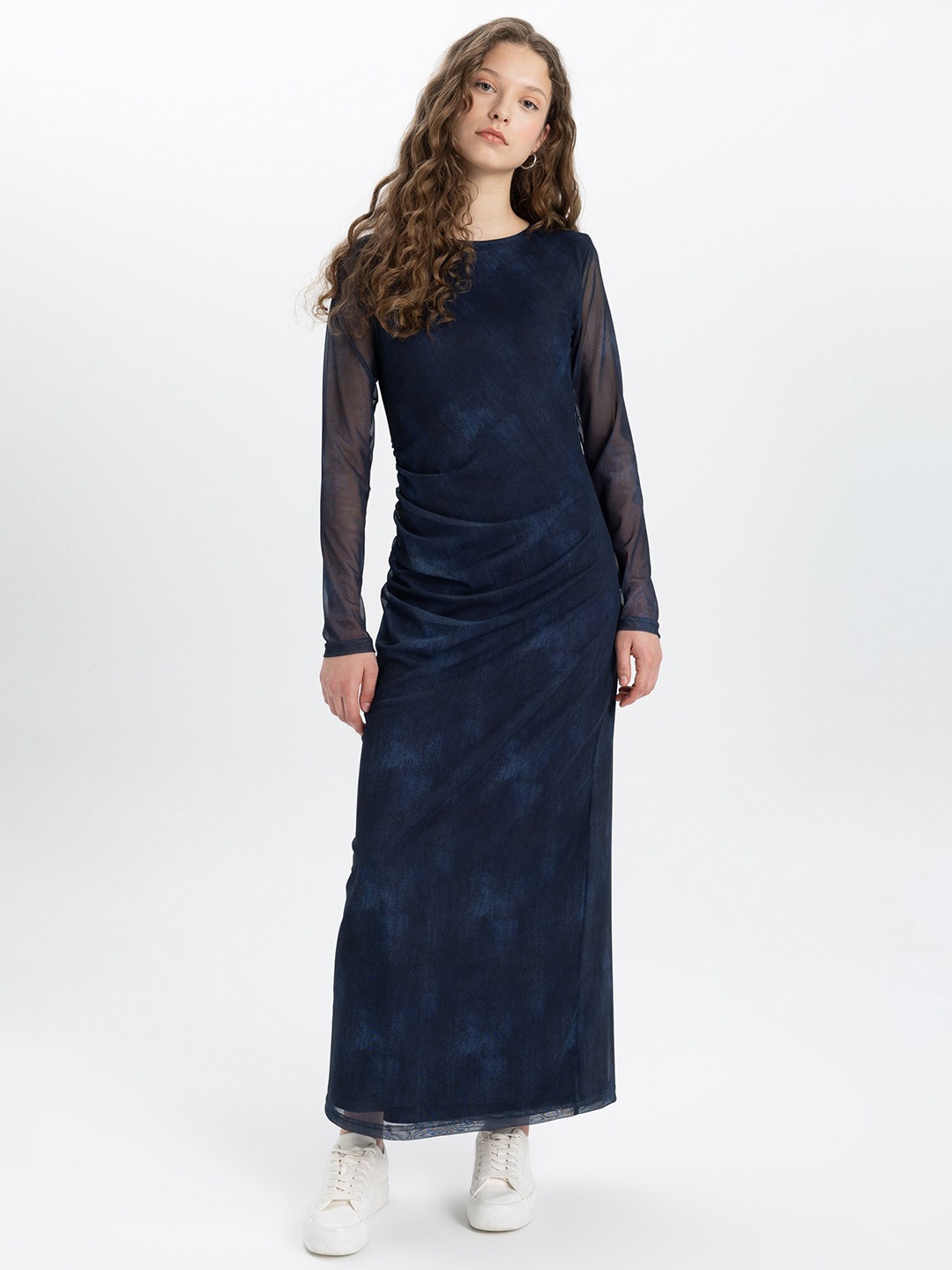 

DeFacto Long Sleeves Maxi Dress, Na