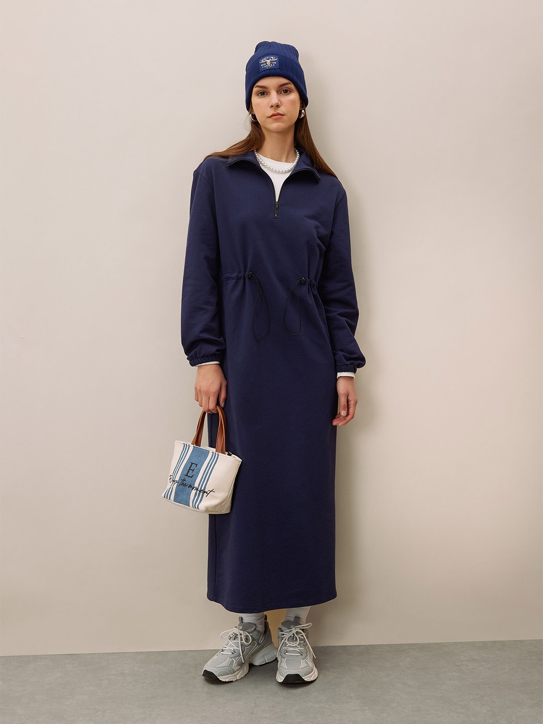 

DeFacto Cotton Shirt Dress, Na