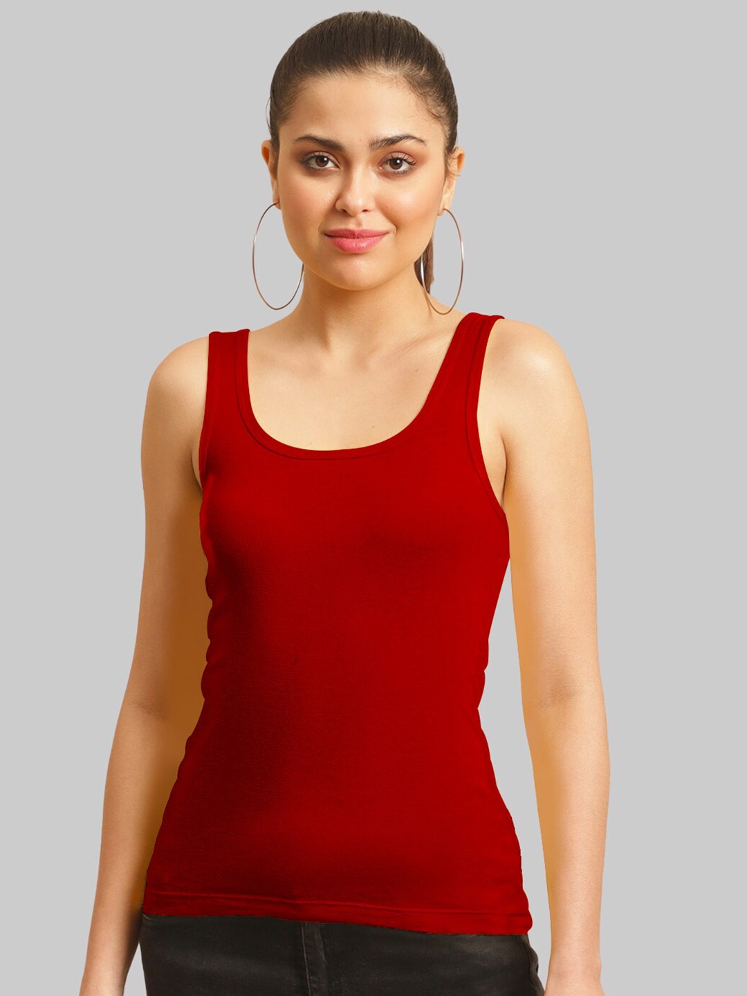 

FBAR Scoop Neck Tank Top, Red