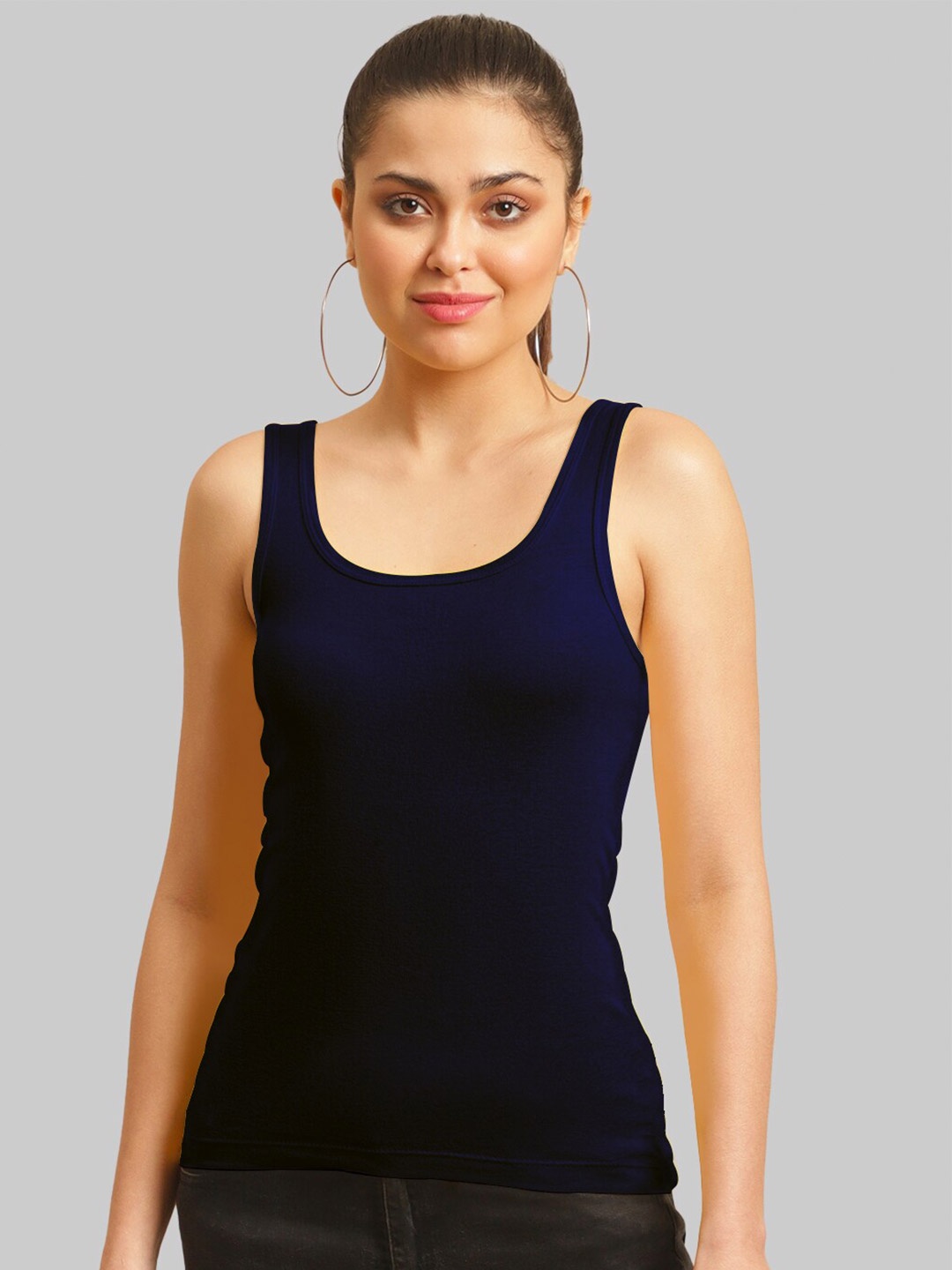 

FBAR Scoop Neck Tank Top, Navy blue