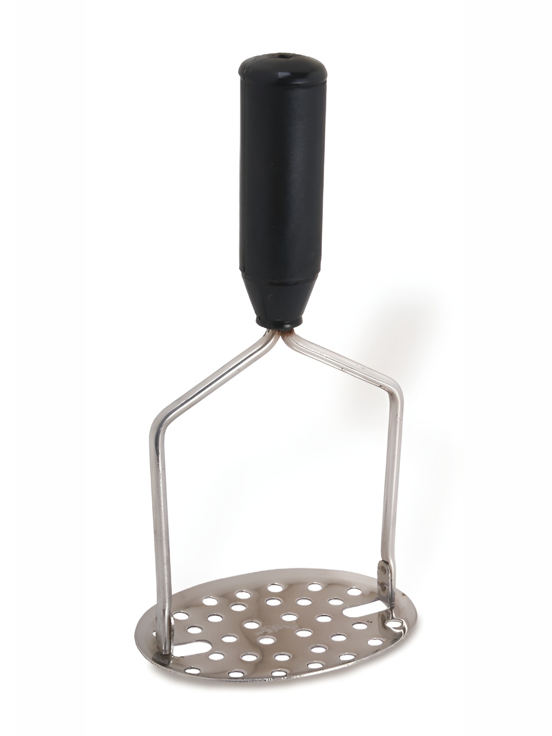 

ANJALI White & Black Stainless Steel Potato Masher
