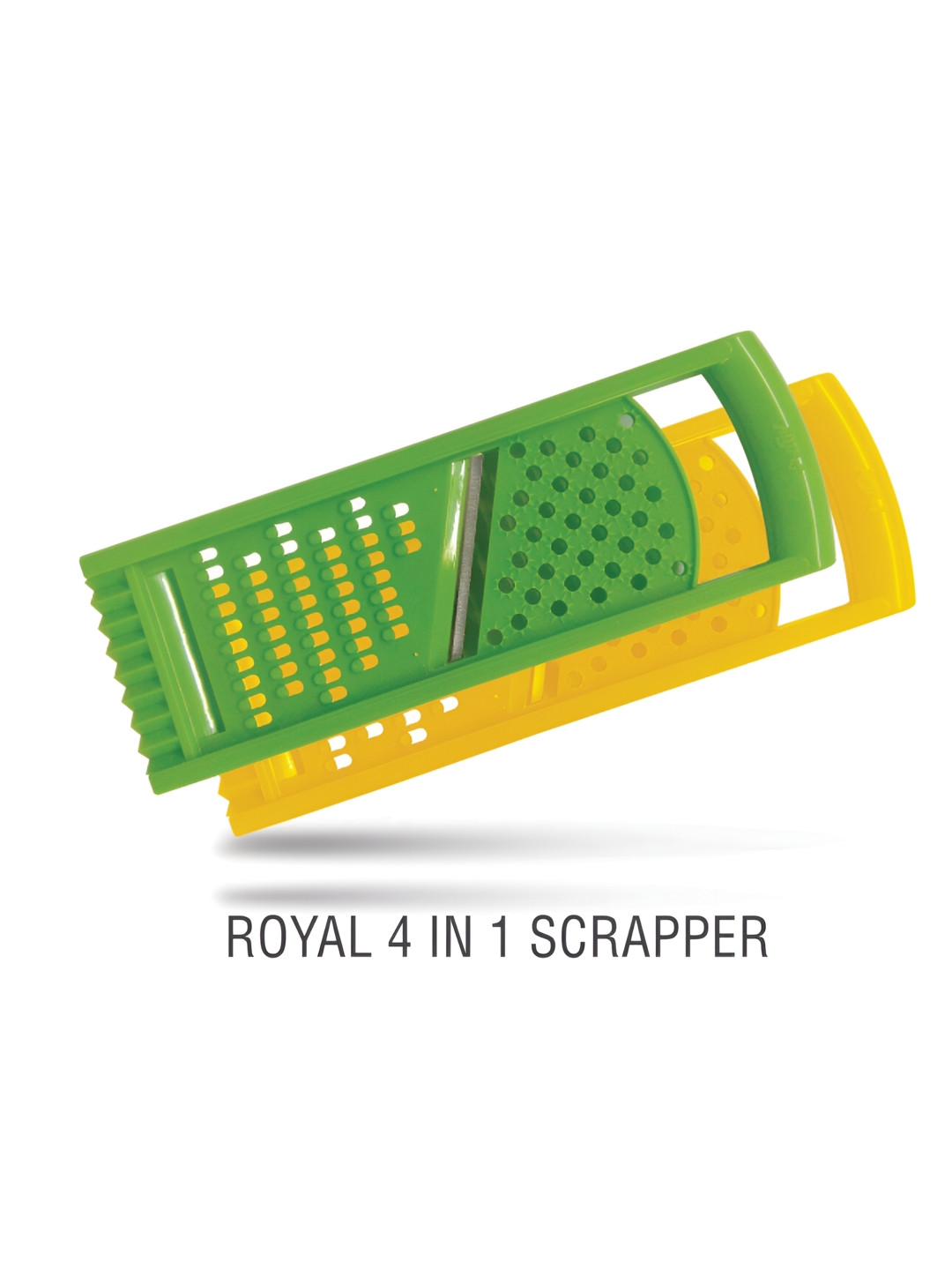

ANJALI 2-Pcs Green & Yellow Royal 5 in 1 Scrapper Graters