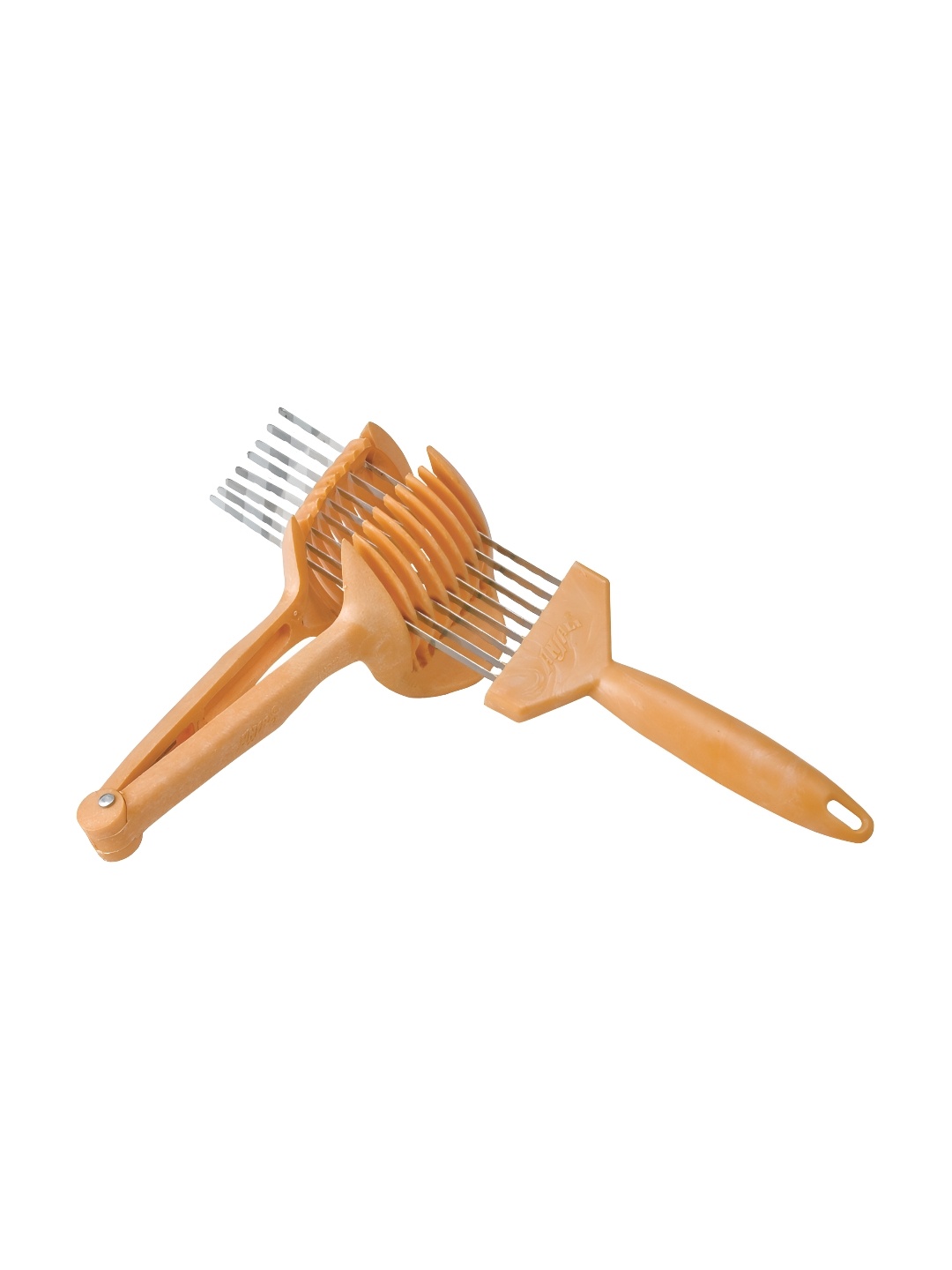 

ANJALI Brown & Grey Stainless Steel Tomato Slicer