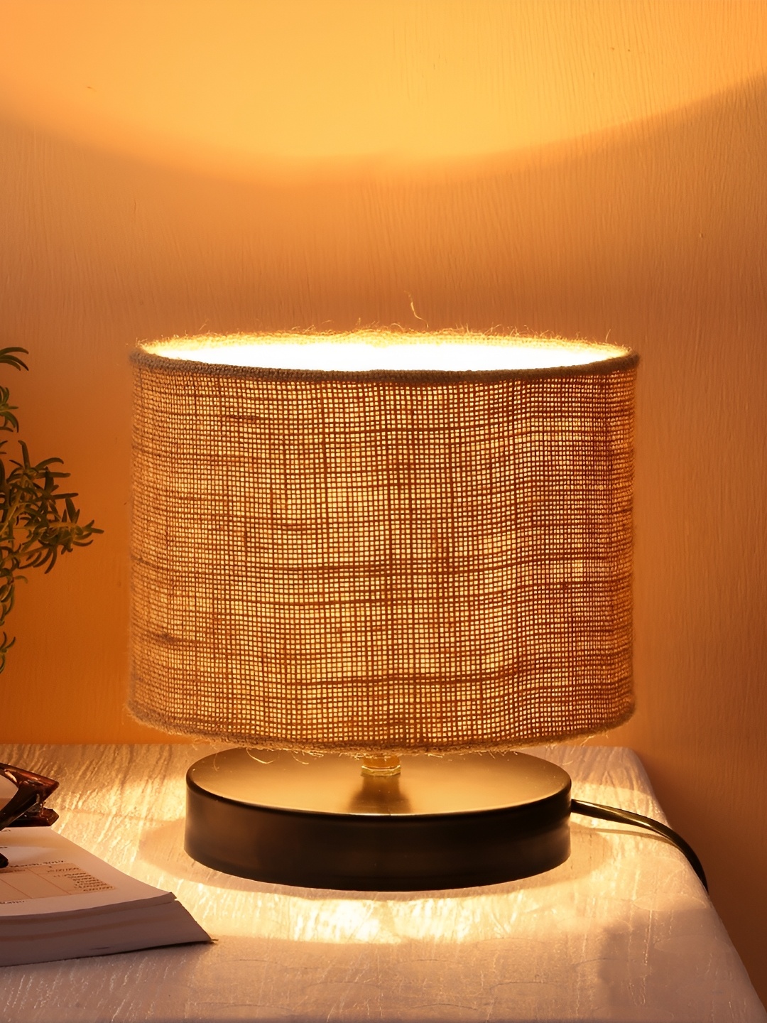 

Devansh Beige Wooden Cylindrical Shaped Table Lamp