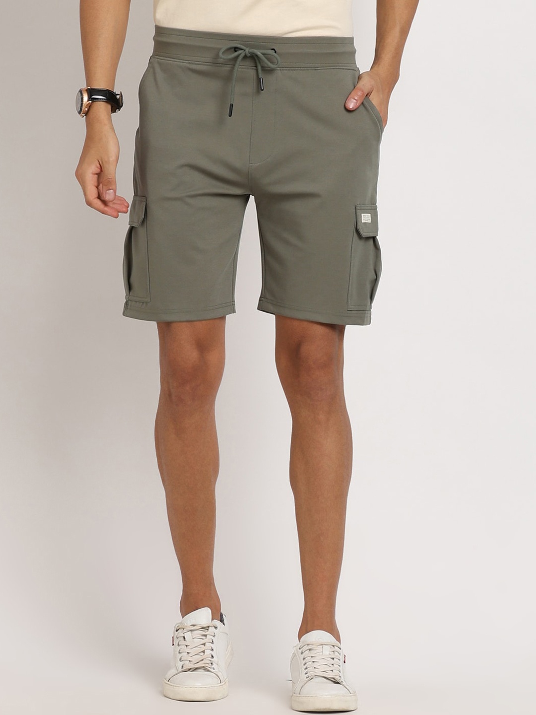 Nektar Men Cargo Shorts, Olive