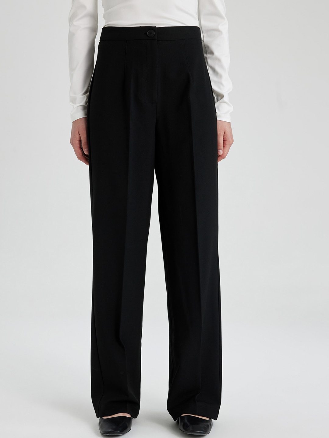 

DeFacto Women Parallel Trousers, Black
