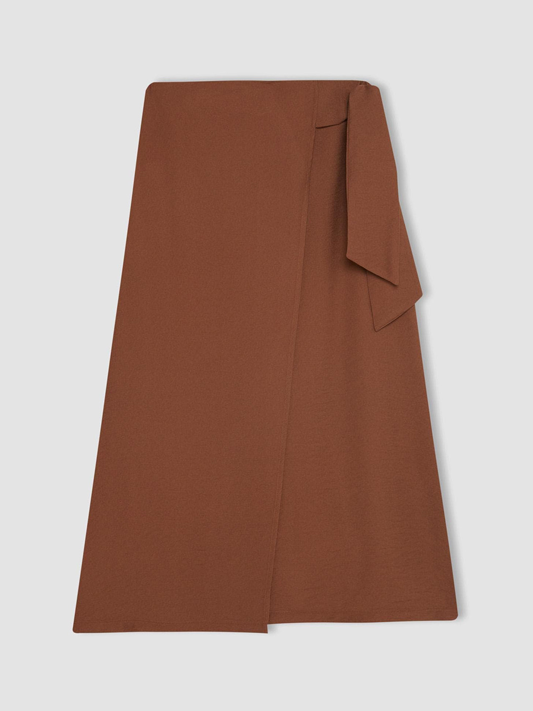

DeFacto A-Line Midi Flared Skirts, Brown