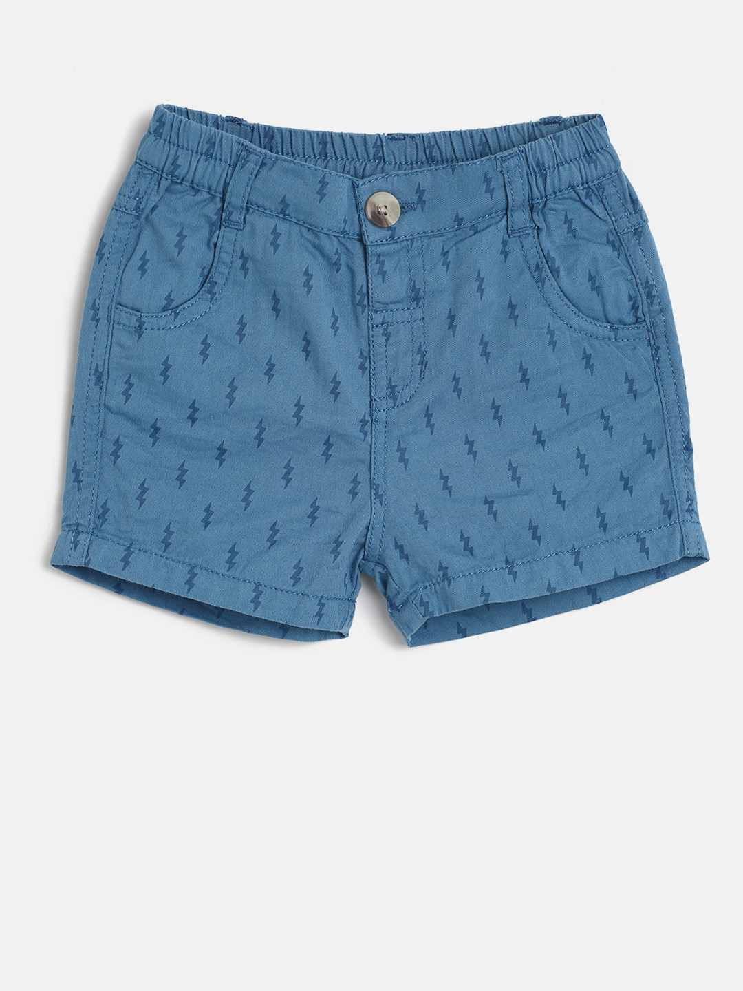 

Donuts Boys Blue Printed Regular Fit Regular Shorts