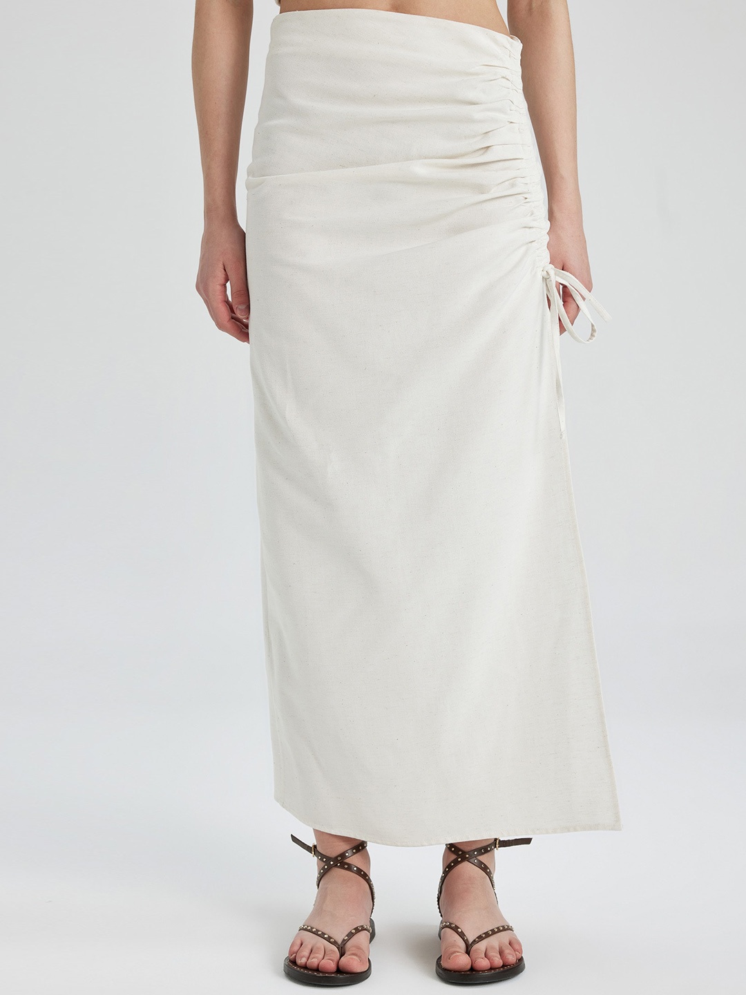 

DeFacto Pencil Maxi Skirts, White