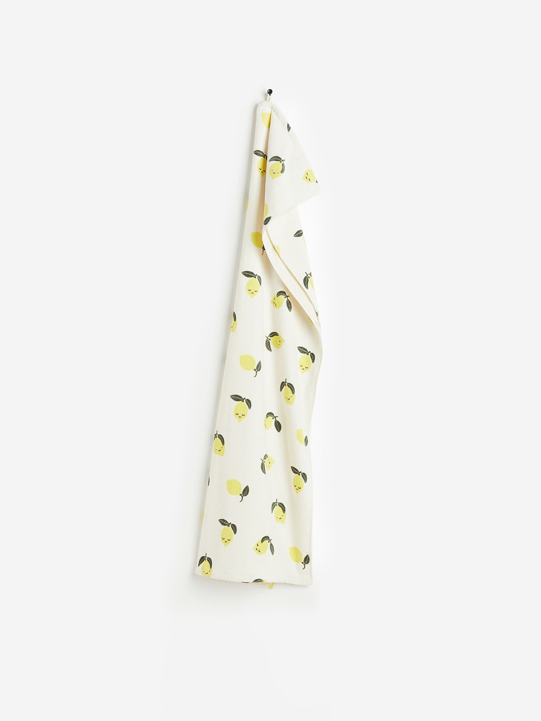 

H&M White & Yellow Patterned Bath Towel