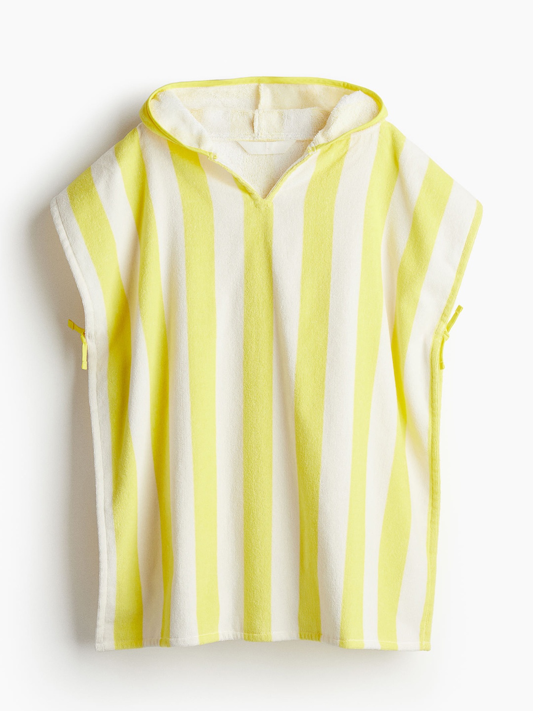 

H&M Yellow 210 GSM Cotton Patterned Poncho Towel