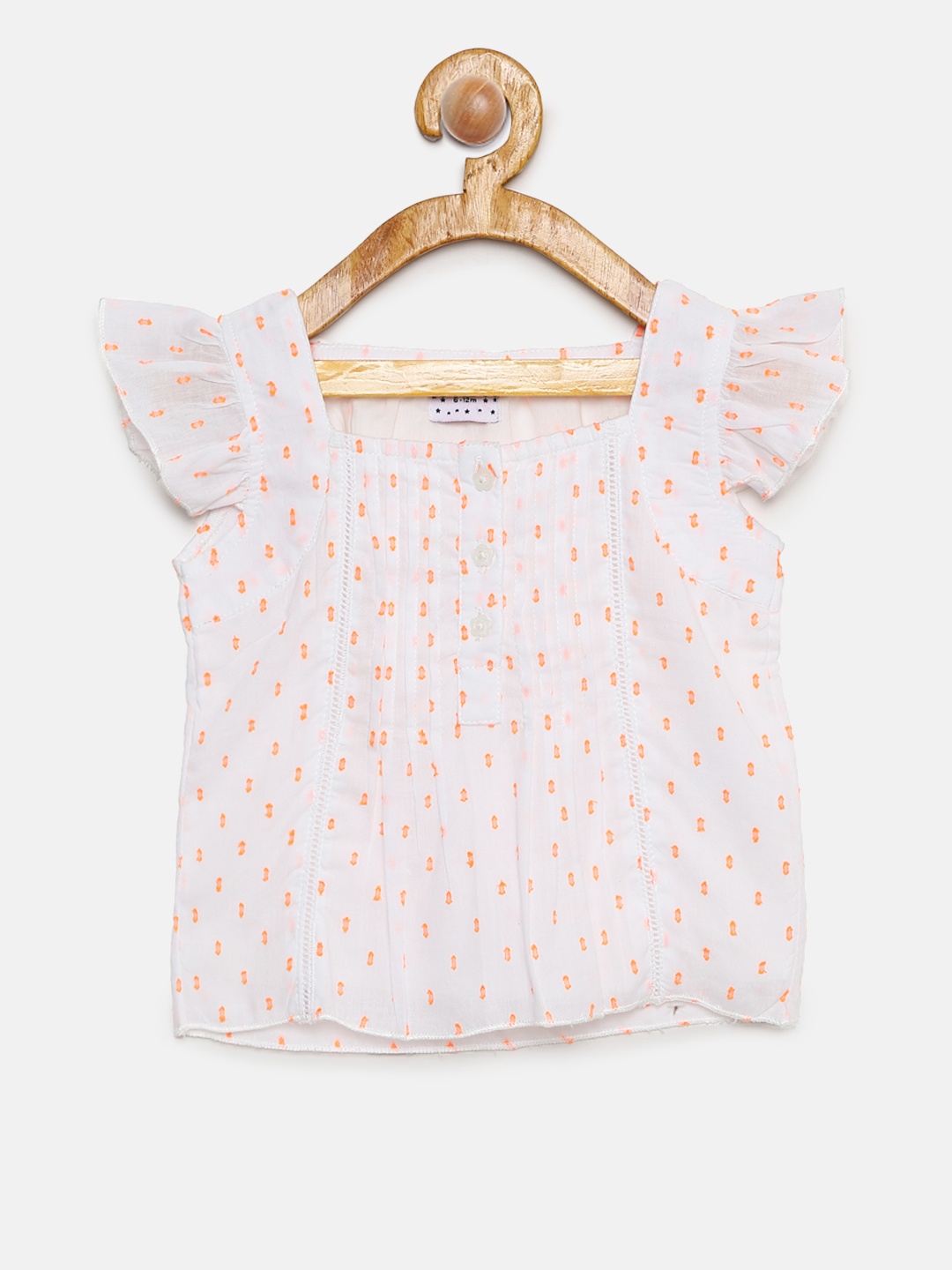

Donuts Girls White Printed Top