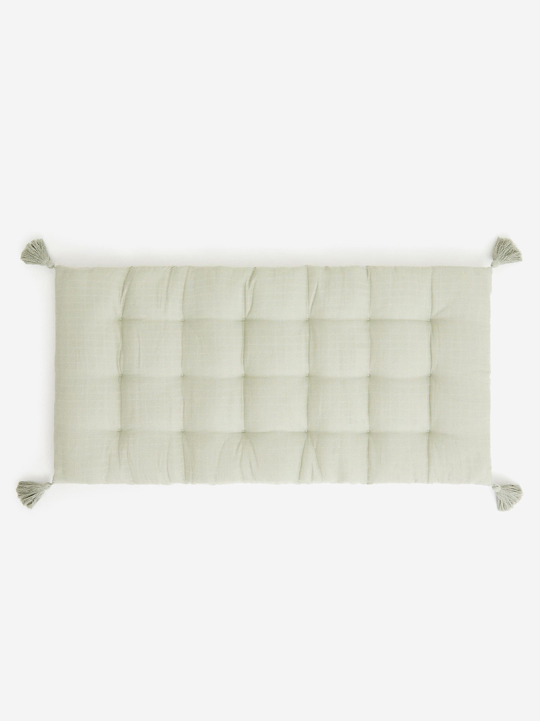 H&M Green Cotton Muslin Seat Cushions