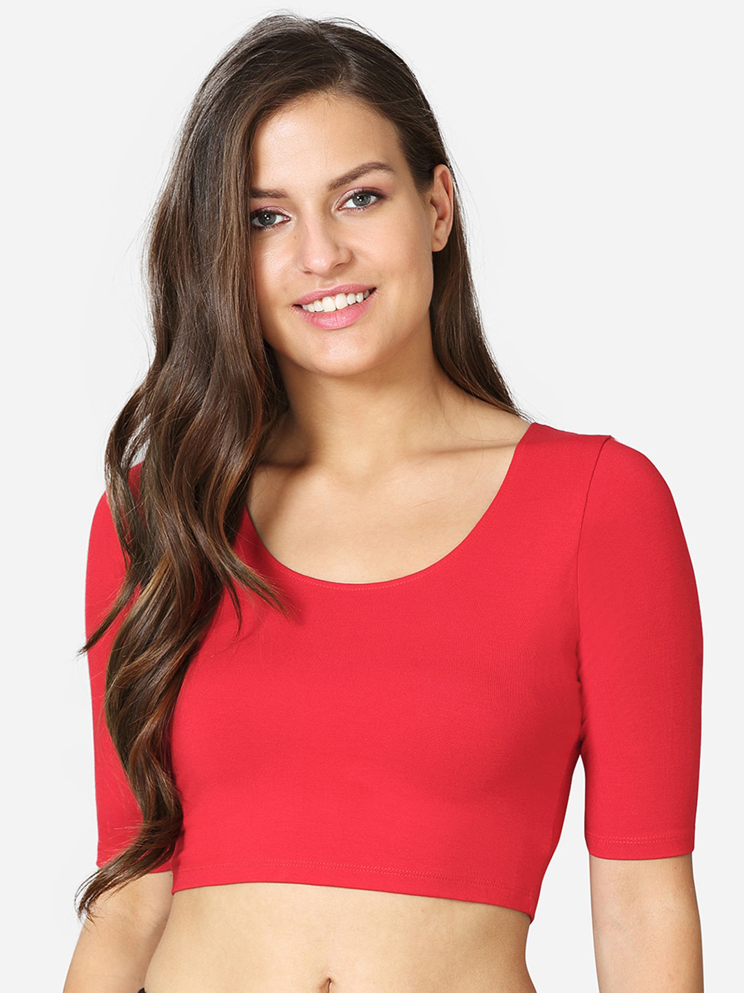 

VStar Stretchable Saree Blouse, Red
