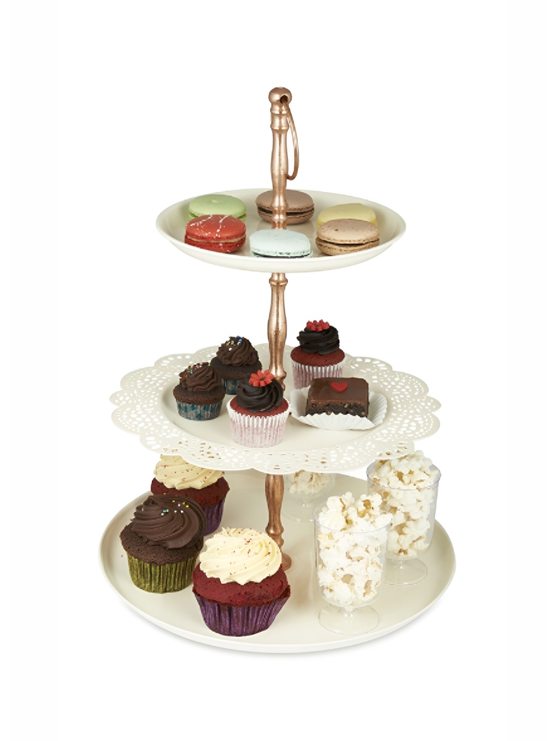 

Living With Elan Off White Flourish 3 Tier Cake Stand