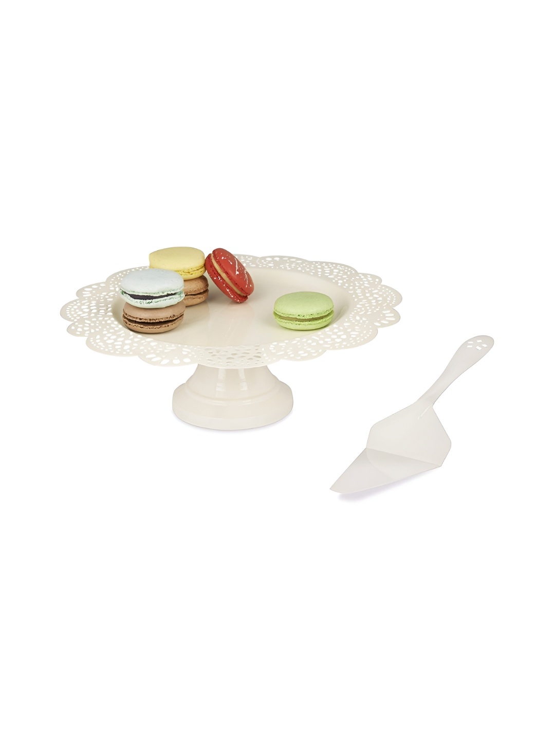 

Living With Elan Off White Textured Dessert And Cupcake Stand