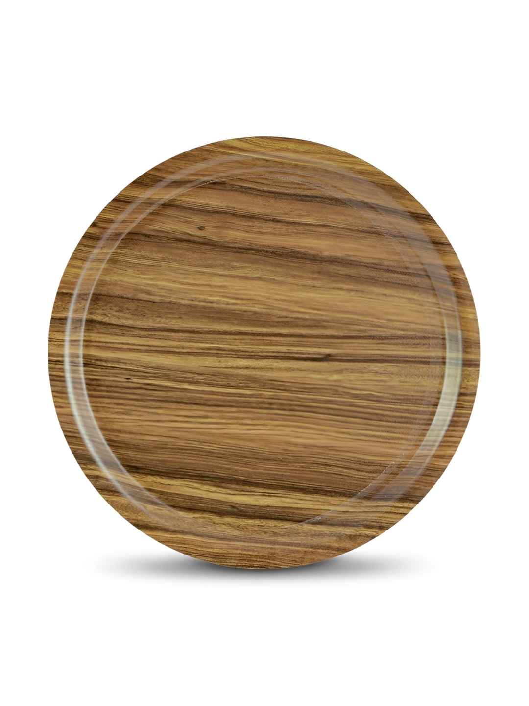 

Freelance Nature Brown Round Easy to Clean Serving Tray, Beige