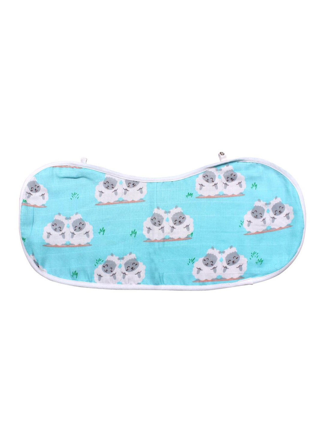 

Polka Tots Kids Printed Burp Cloth, Blue