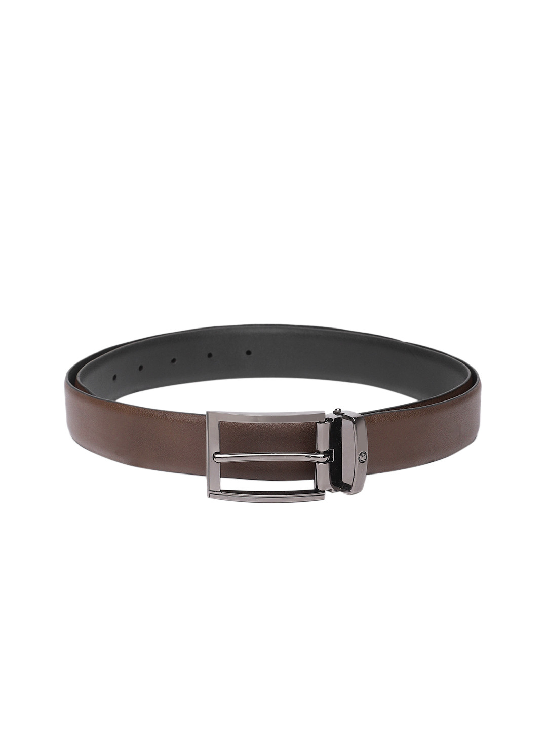 

Louis Philippe Men Leather Reversible Belt, Brown
