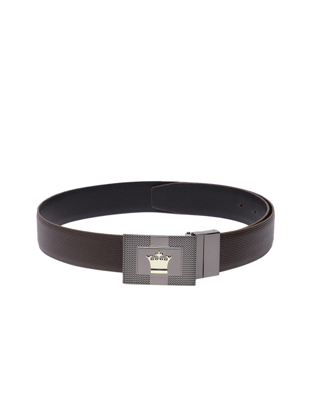

Louis Philippe Men Leather Reversible Belt, Brown