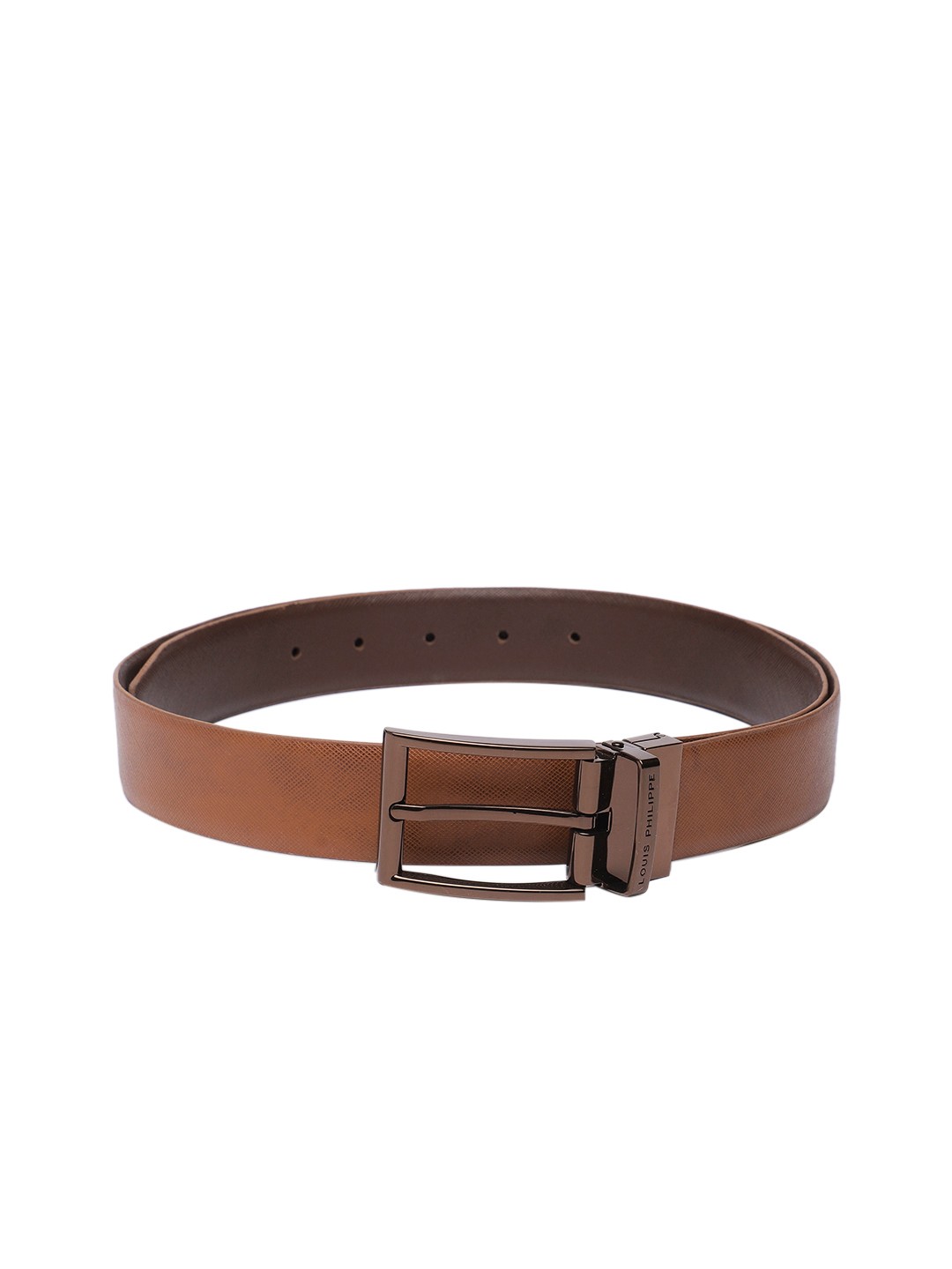 

Louis Philippe Men Leather Reversible Belt, Brown