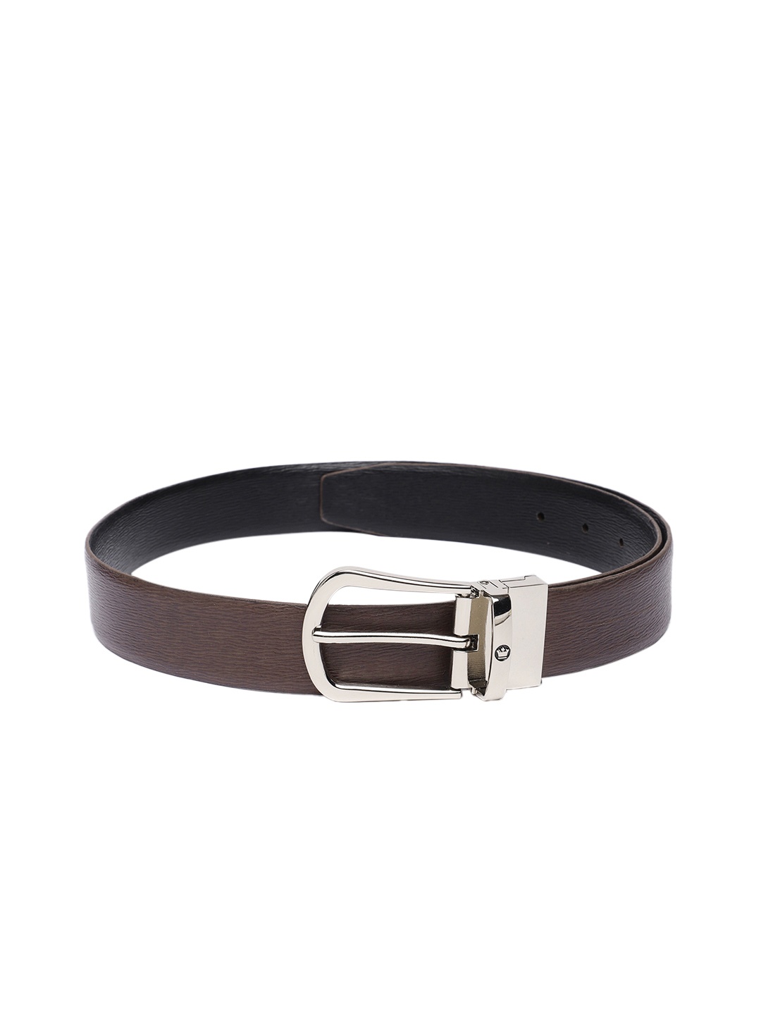 

Louis Philippe Men Leather Reversible Belt, Black