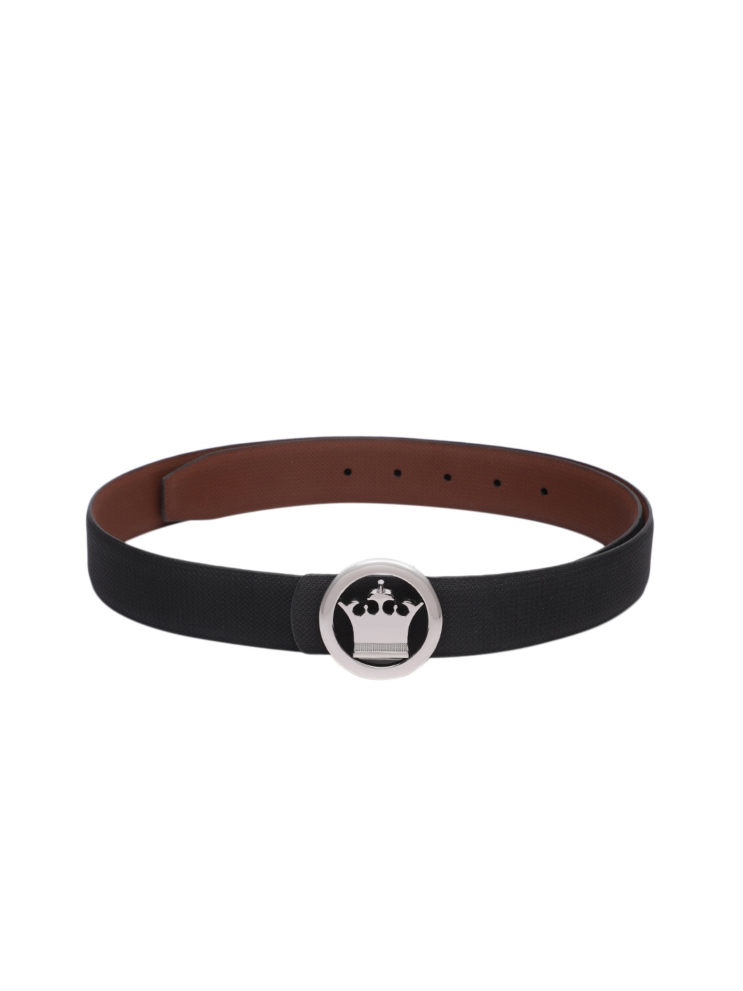

Louis Philippe Men Leather Reversible Belt, Black