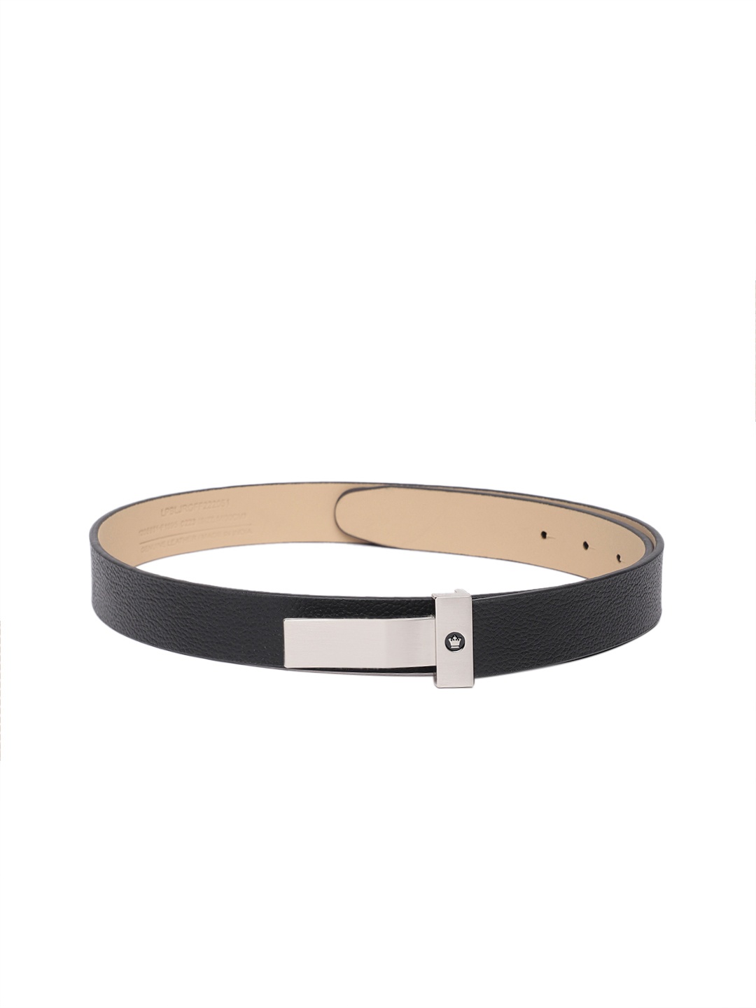 

Louis Philippe Men Leather Belt, Black