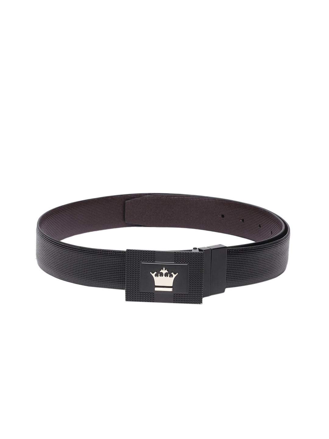 

Louis Philippe Men Leather Belt, Black