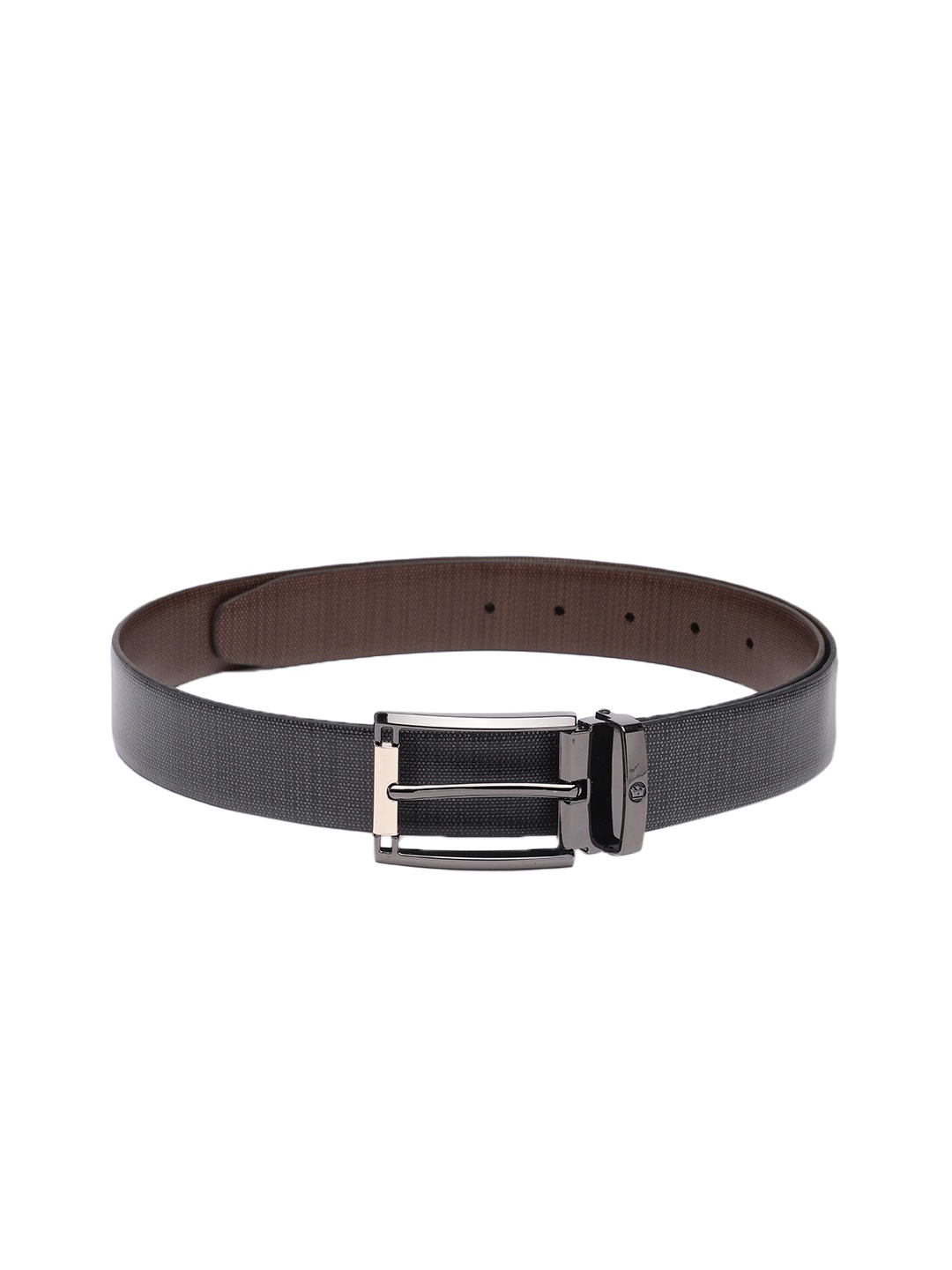 

Louis Philippe Men Leather Belt, Black