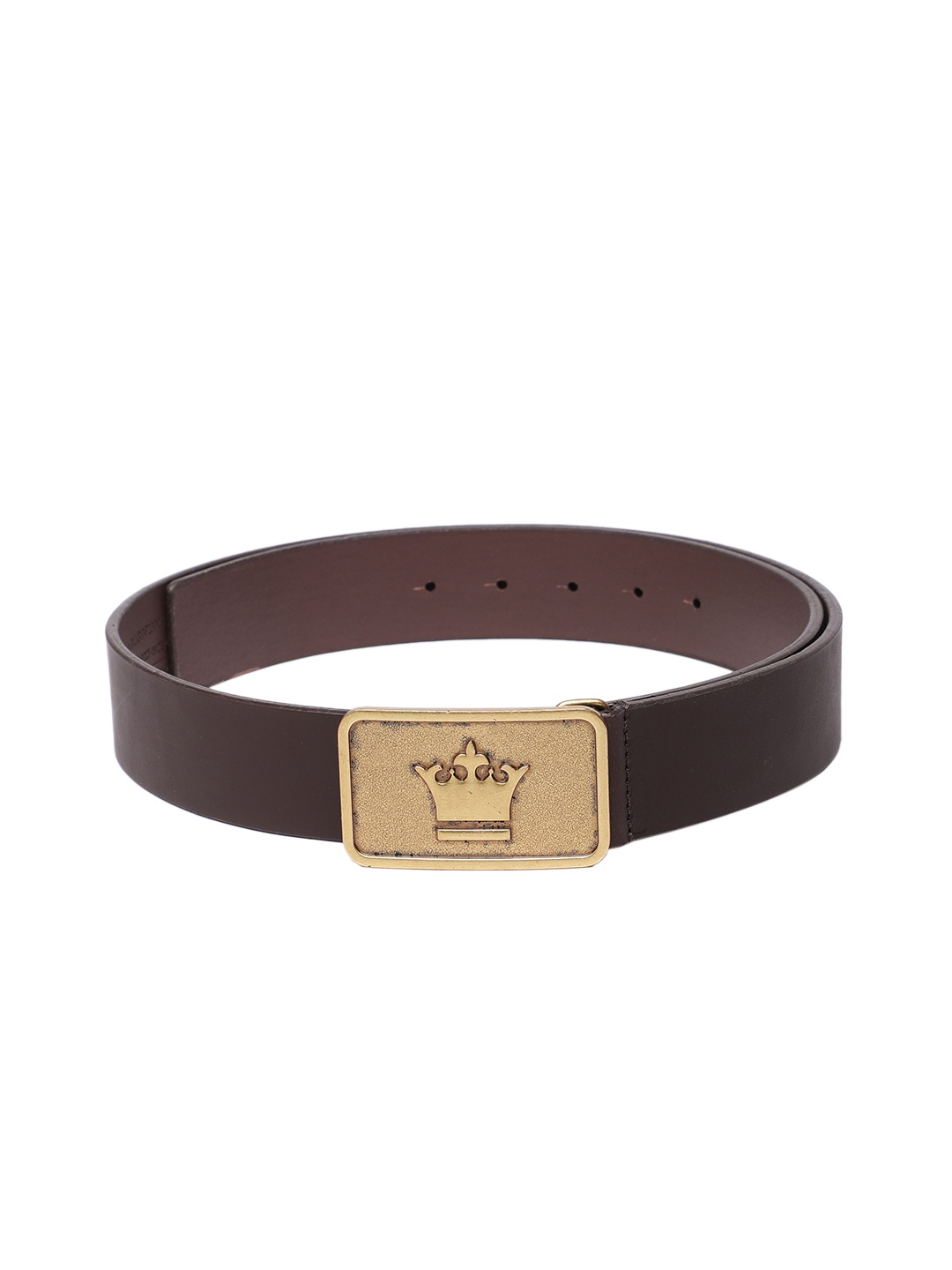 

Louis Philippe Sport Men Leather Wide Belt, Brown