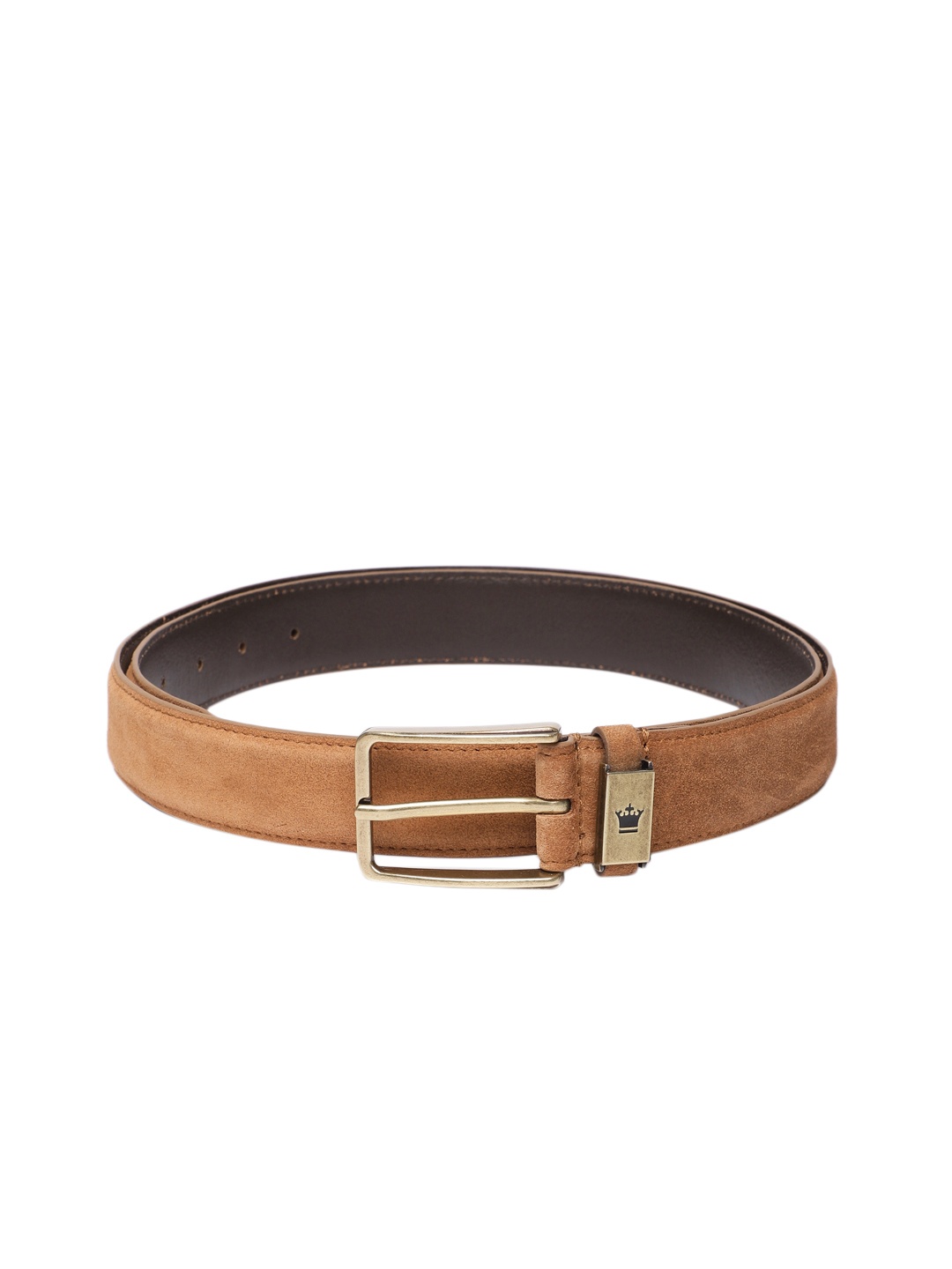 

Louis Philippe Sport Men Suede Leather Belt, Tan