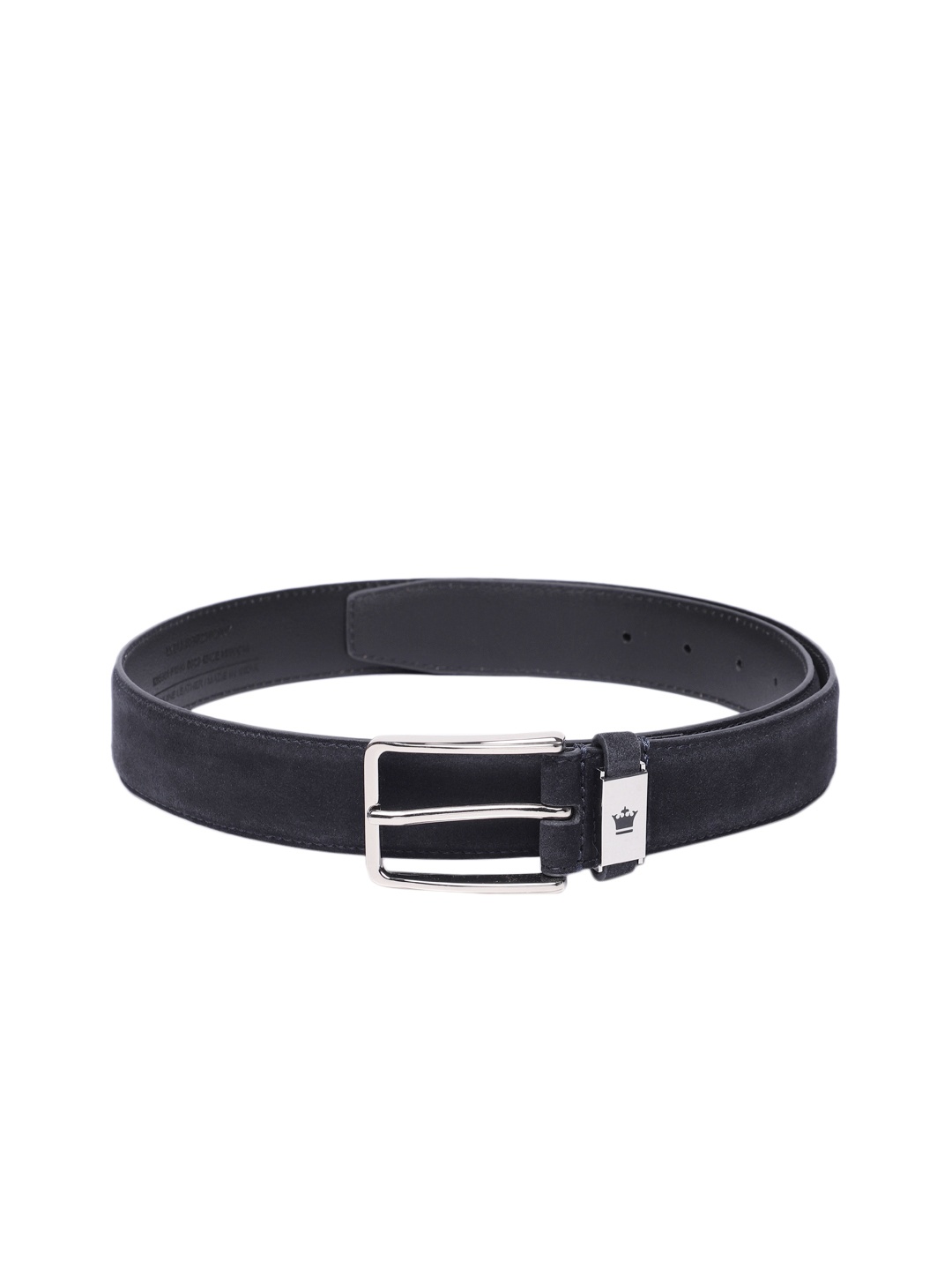 

Louis Philippe Sport Men Suede Leather Belt, Navy blue