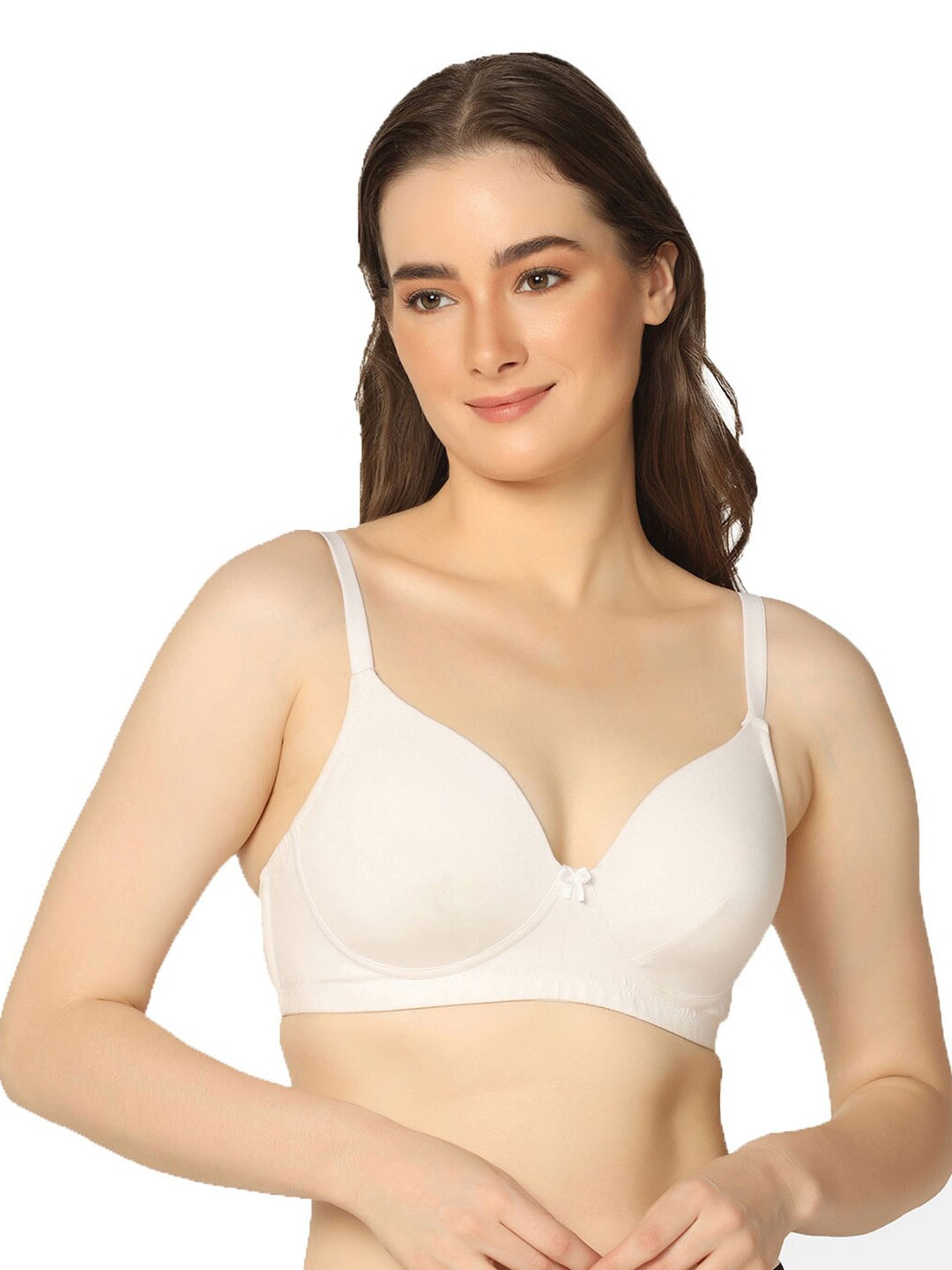 

Da Intimo Bra Medium Coverage Lightly Padded, White