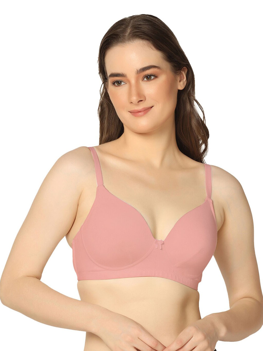 Da Intimo Bra Medium Coverage Lightly Padded, Pink