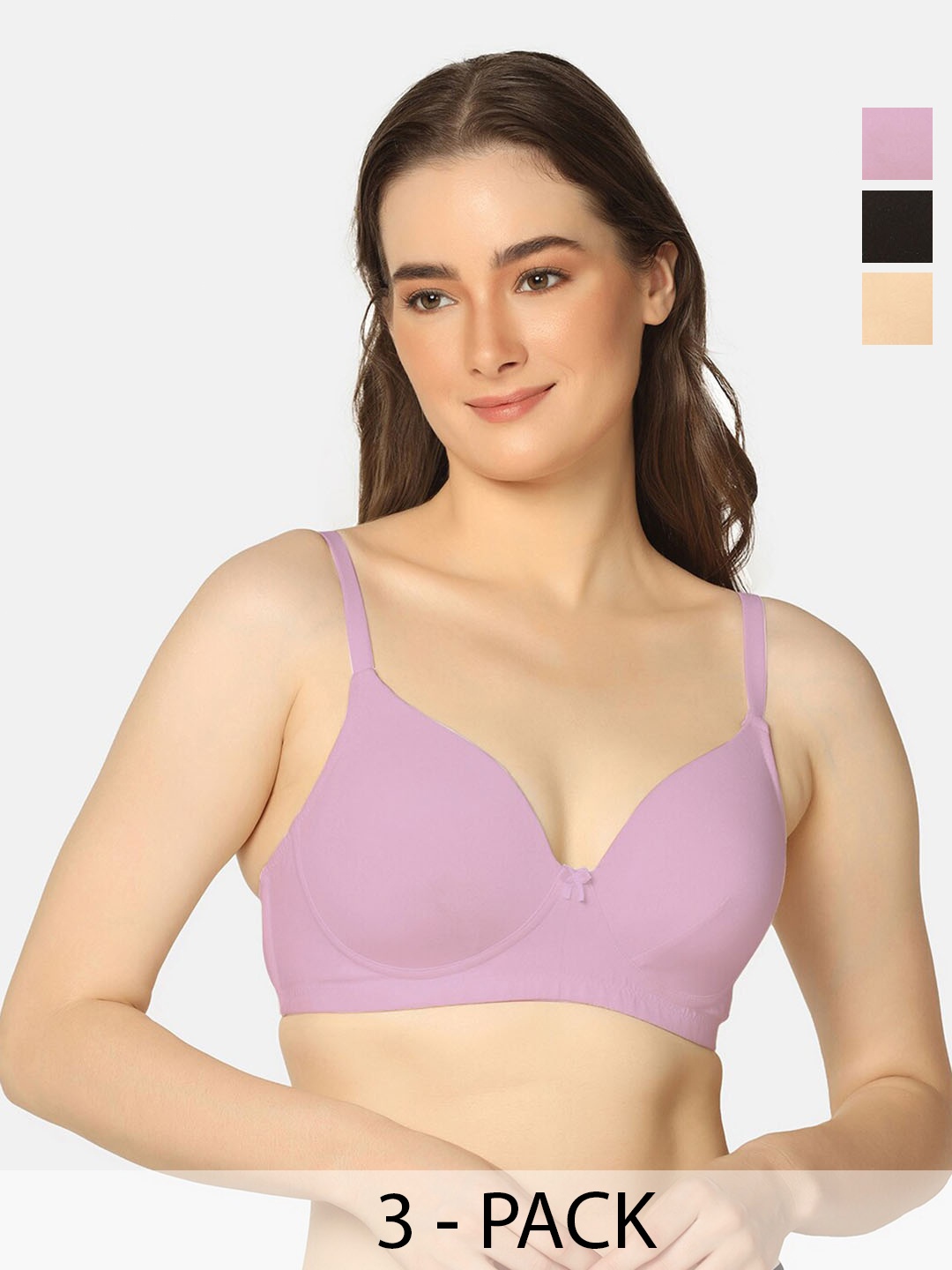

Da Intimo Bra Medium Coverage Lightly Padded, White