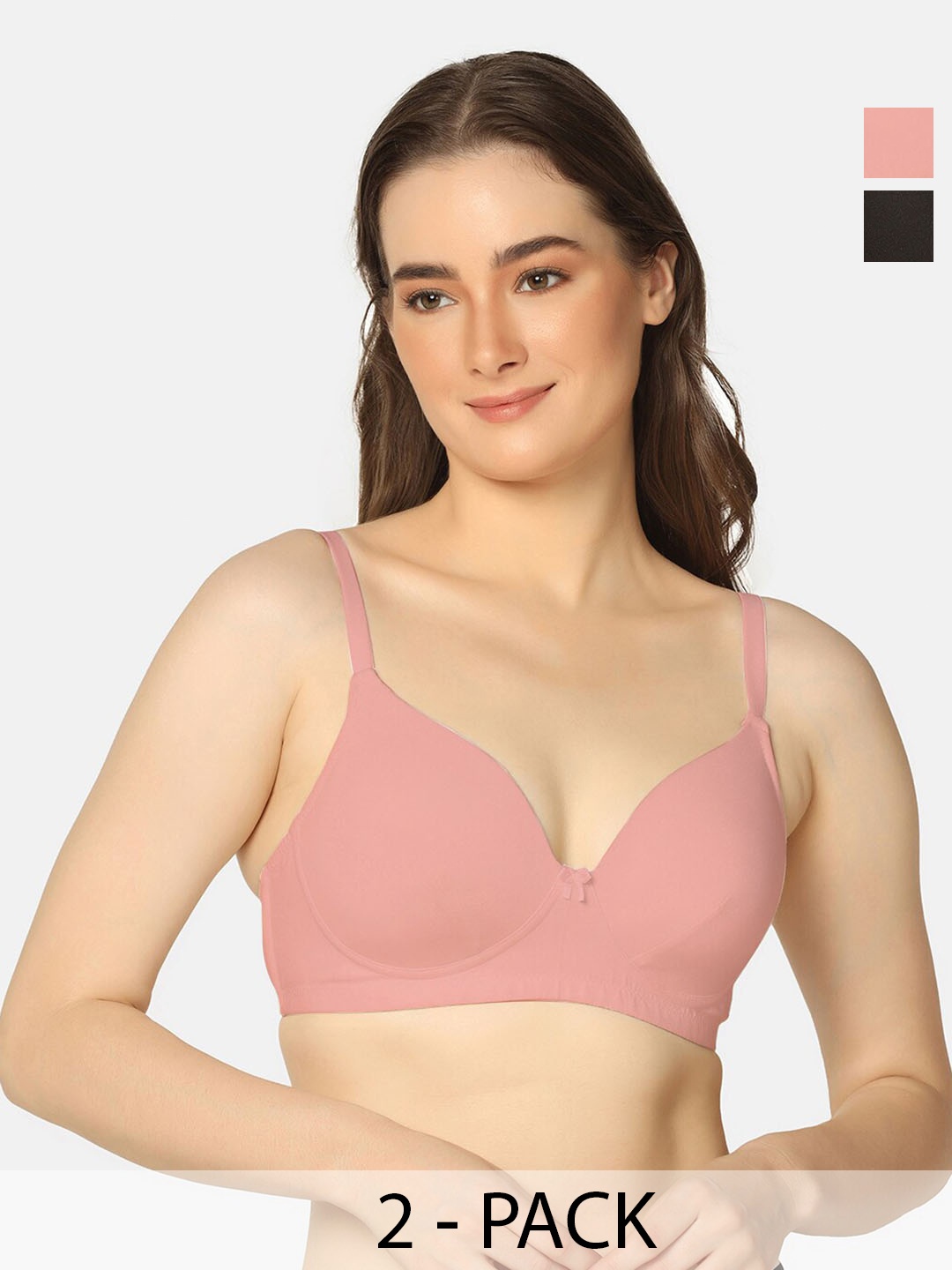 

Da Intimo Bra Medium Coverage Lightly Padded, Pink