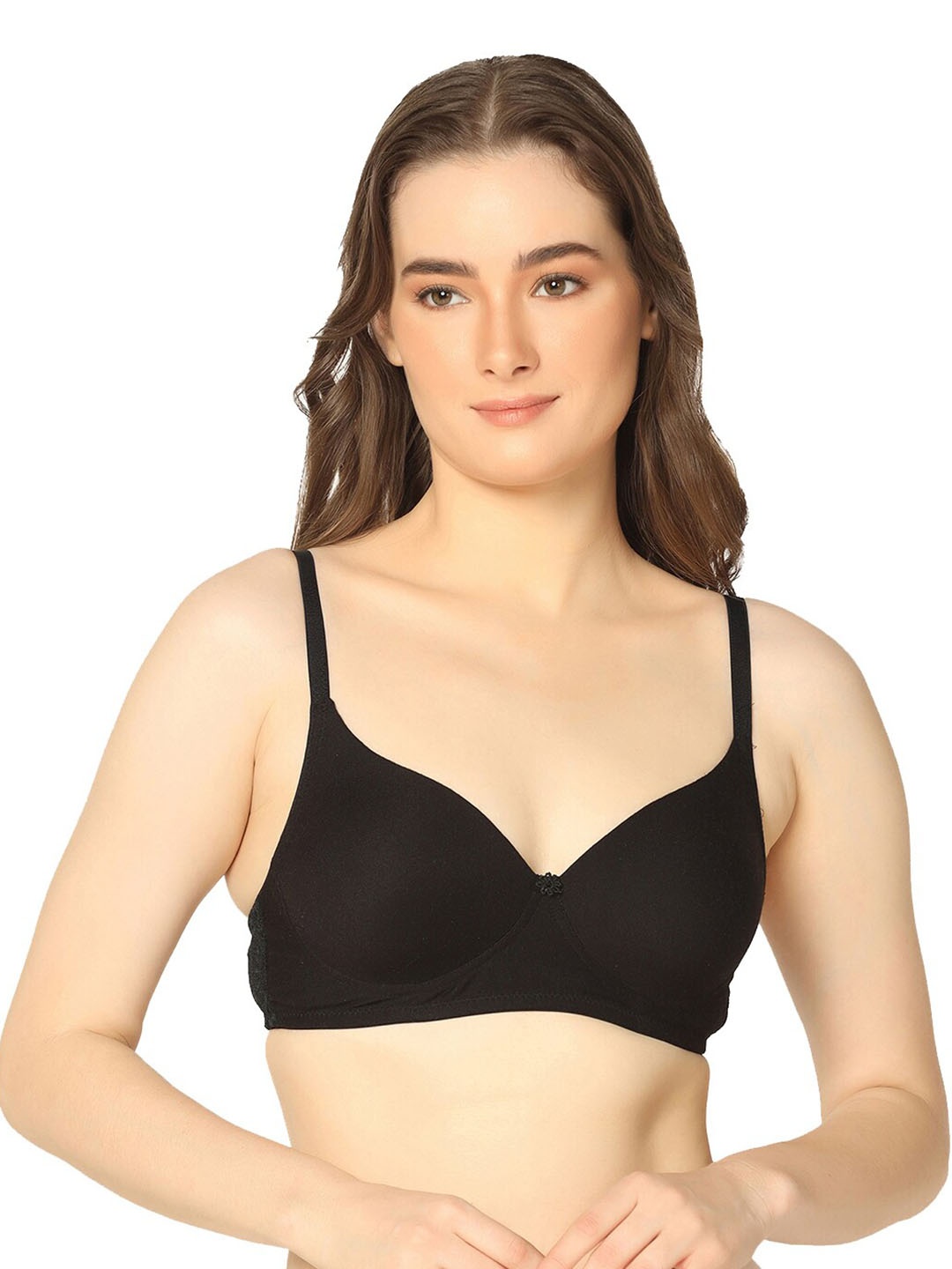 

Da Intimo Bra Medium Coverage Lightly Padded, Black