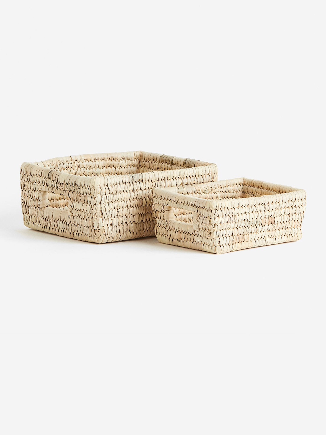 

H&M 2-Piece Beige Fruit & Vegetable Storage Basket