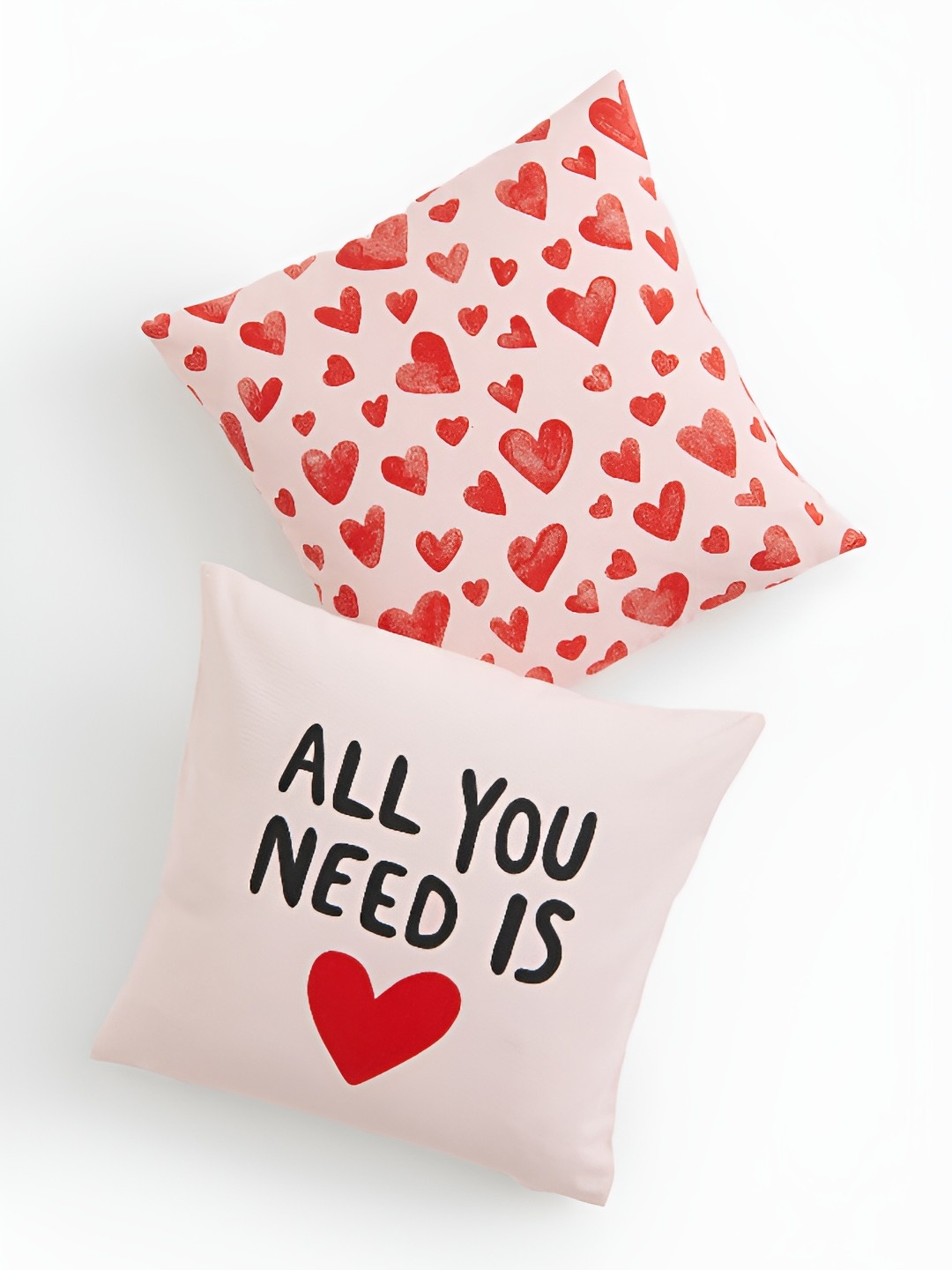 

H&M 2Pcs Red & White Printed Cushion Covers